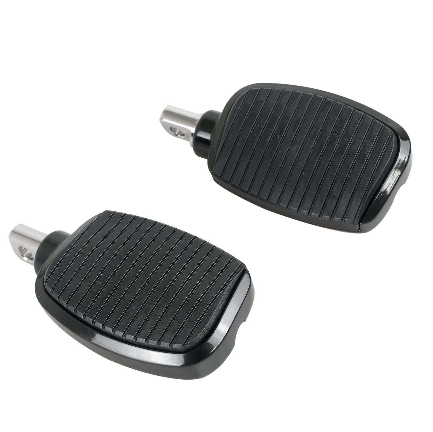 SWESGI Motorcycle Passenger Mini Board Floorboards Footpegs Pedals Footrests Highway Pegs with Anti-Slip Rubber Universal for Harley Davidson Dyna Touring Honda Suzuki Yamaha Triumph (Black)