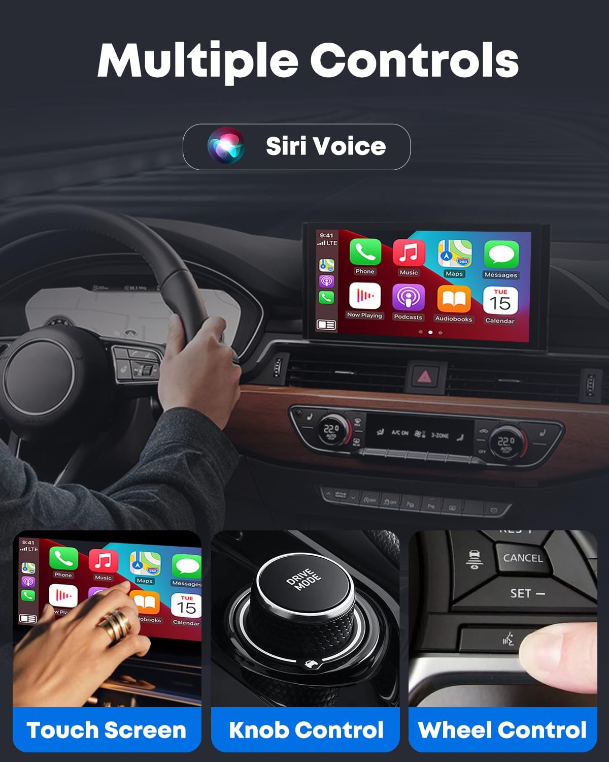 carsyncpro Control,(A/C/E/S/CLA/CLS/GLA/GLB/GLC/GLE/GLS/G-Class) Benz Wireless CarPlay Adapter, Wireless