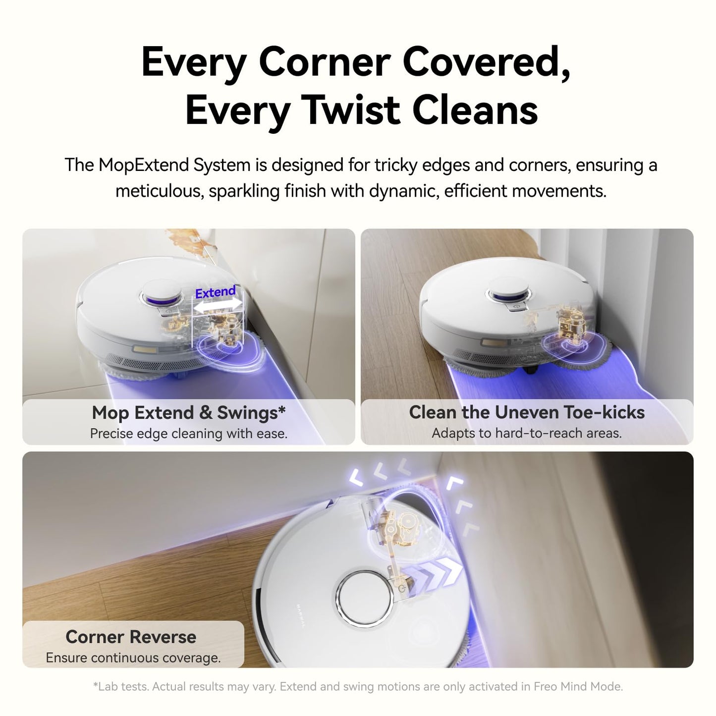NARWAL Freo X10 Pro Robot Vacuum and Mop Combo, 11,000Pa Suction,DualFlow Tangle-Free System,MopExtend Edge Cleaning,Self-Emptying,Auto Mop Wash & Dry,for Pet Hair & Hard Floors,White