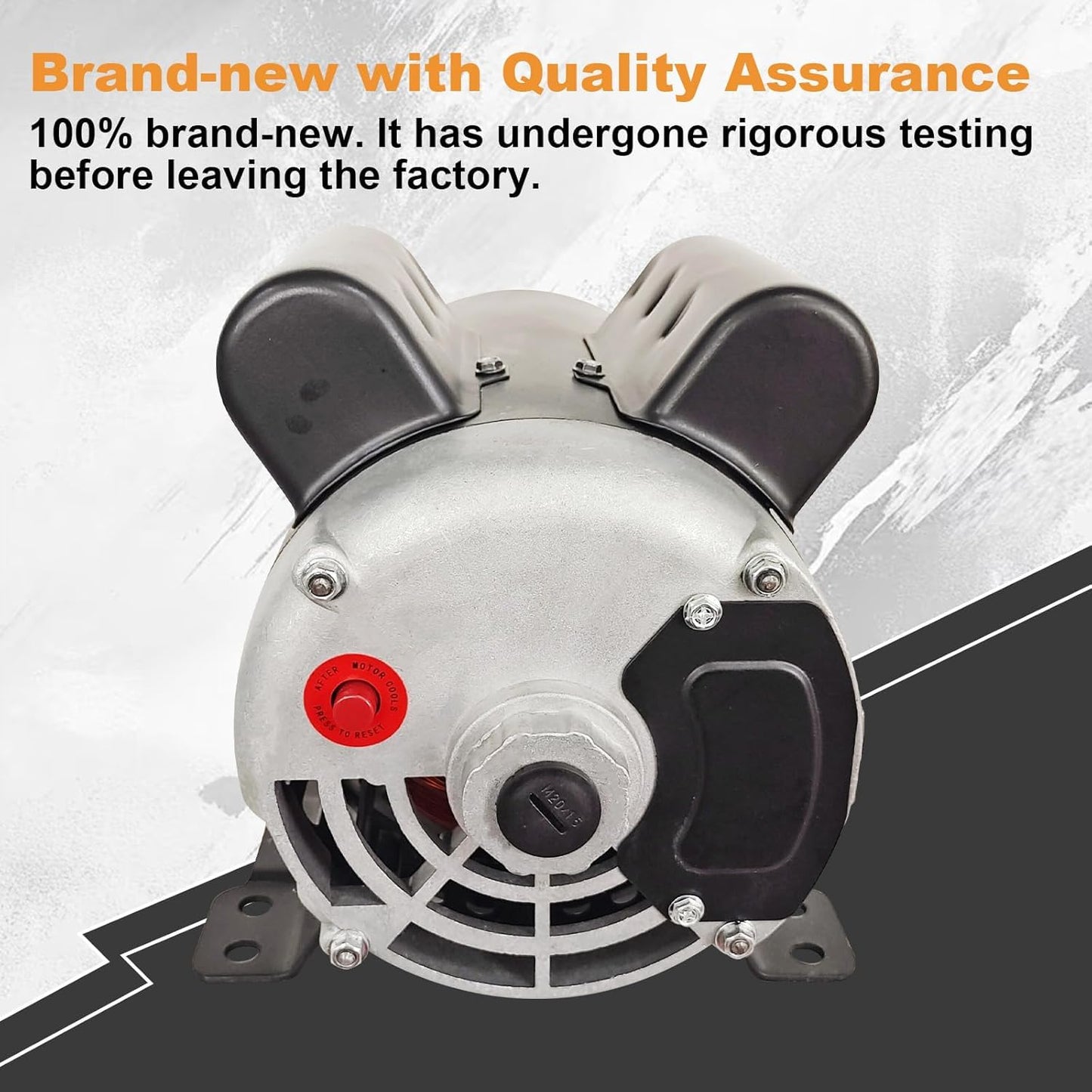 MAIXIUNIAN 23378805 5HP Air Compressor Motor 208/230V Compatible with Ingersoll Rand Single Phase, 184 Frame 3450 RPM 60Hz Electric Motor Replace# 23220064 54421193 56283138