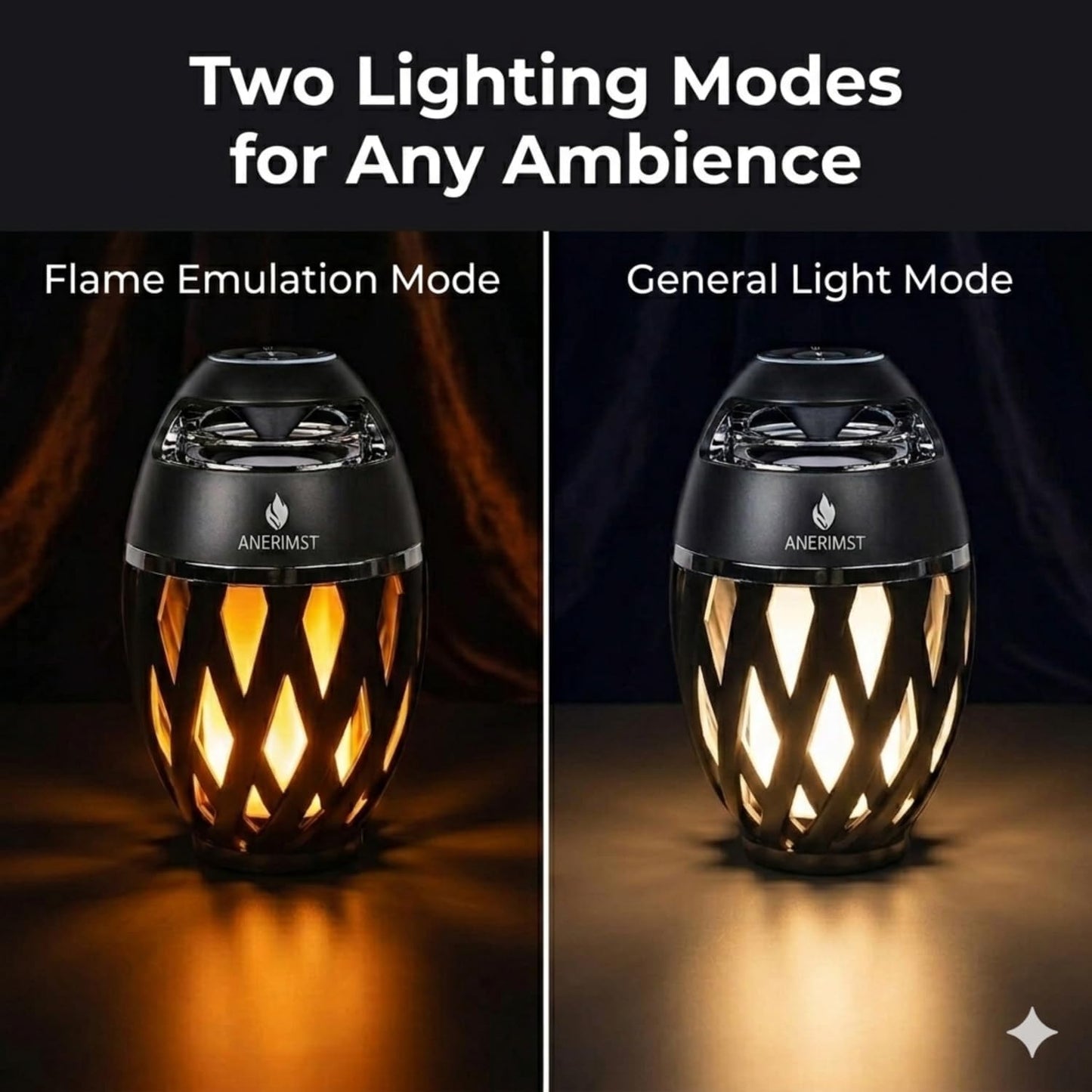 ANERIMST 360 24-Hour for Dad, Outdoor Bluetooth Speakers with LED Torch Light Wireless & Waterproof Speaker for Garden