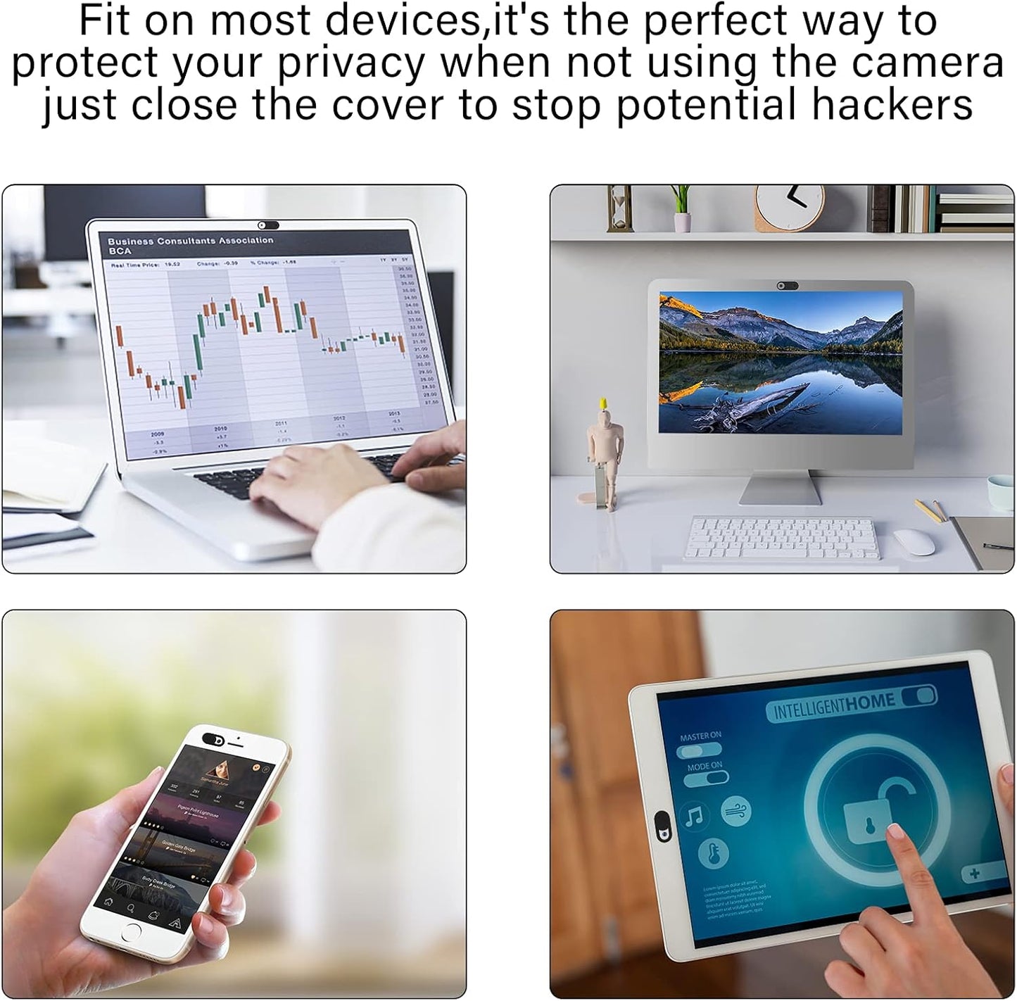 ZUCUCUC 9 Pack Laptop Camera Cover Slide, Camera Cover, Ultra Thin Webcam Cover Slide for Laptop, Desktop, PC, Tablet