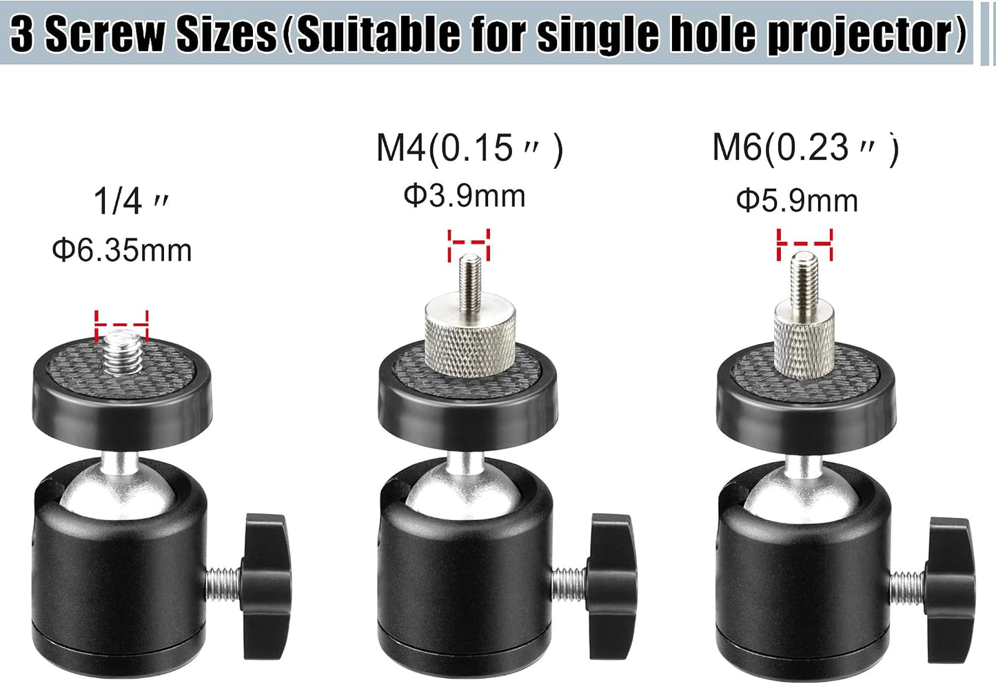 2-Be-Best 12IN 31CM 1/4" M4 M6 Projector Wall Mount Ceiling Projector Mount Longer Length / Wall Projectors Mounts