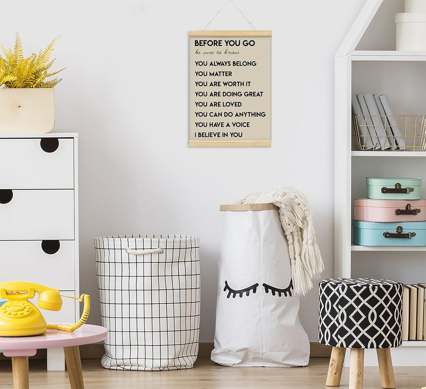 Regine Switzerland Positive Affirmations Wall Art - Inspirational Decor for Office & Classroom | 12x16 In