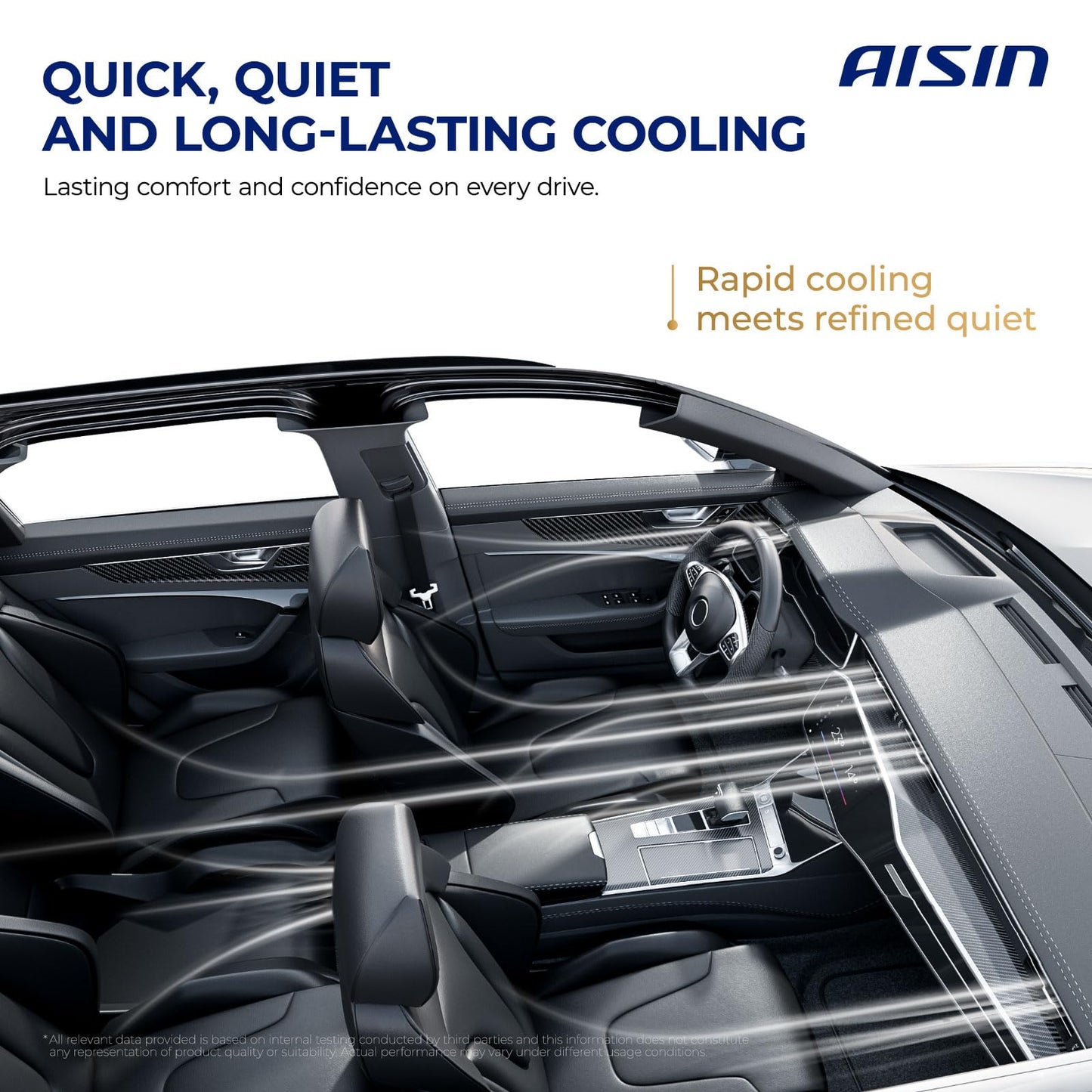 AISIN AFTERMARKET ACCGM-00904 Air Conditioner AC Compressor - Compatible with Chevrolet Silverado GMC Sierra 1500 2019-2023, Silverado Sierra 2500 3500 HD 2020-2023 - with 4-Pulley Groove, with Clutch