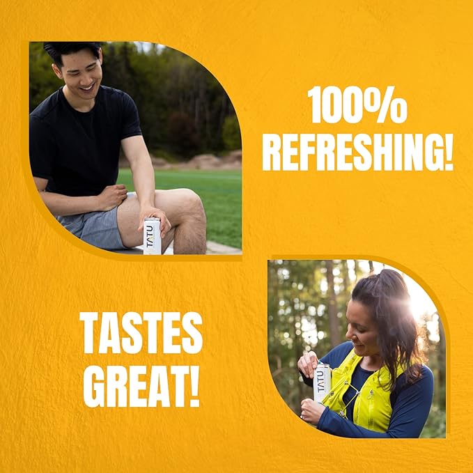 TATU Ready-To-Drink Protein Infused Water Lemon Ginger 4 Pack. 15 grams of whey protein isolate, 0 grams of sugar, only 60 calories. Lemon Ginger and Orange Mango. Gluten Free, lactose free.