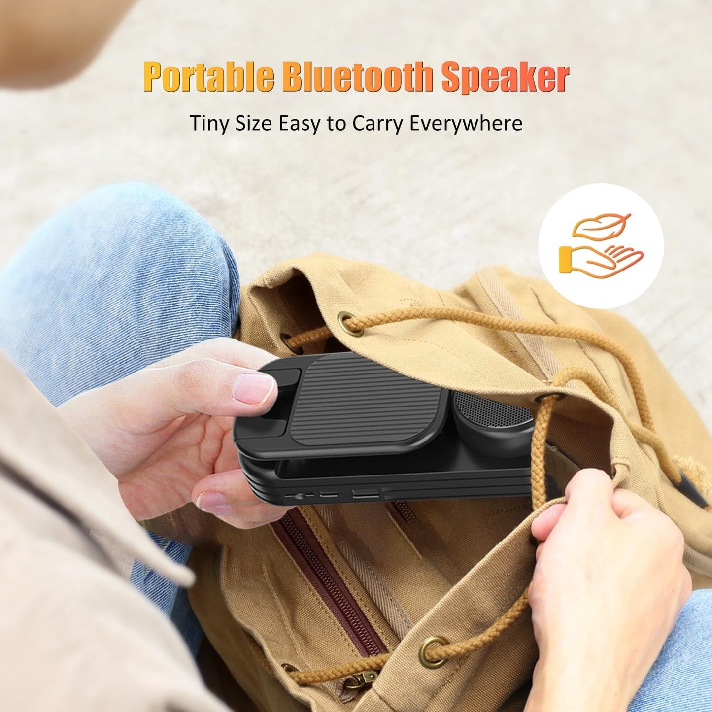 LBSC Wireless Bluetooth Speaker with Phone Stand, Cool Gadgets for Men, Birthday Gifts for Teen Boys, Portable Mobile