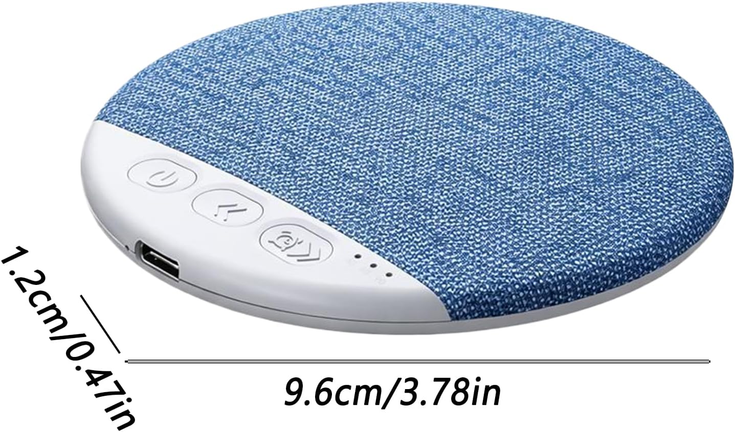 Generic 3.78x0.47 Inch Sleep Speaker Device, White Noise Timer, Aid Accessories for Bedroom, Ultra Thin Gear with Sleek