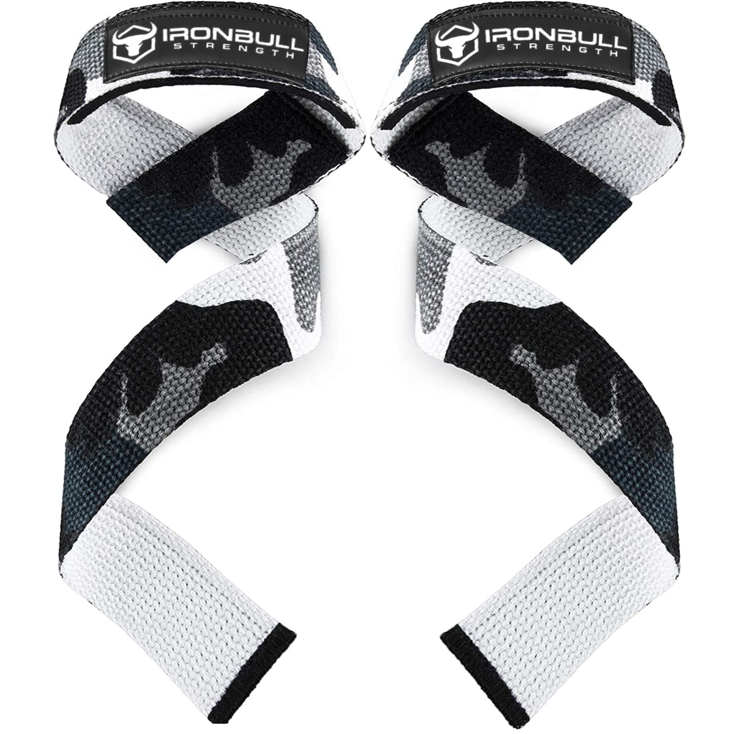 Lifting Wrist Straps for Weightlifting (1 Pair) – Padded Lifting Straps for Deadlifts, Powerlifting, Strength Training & Bodybuilding – Gym Straps for Men & Women (Camo/White)
