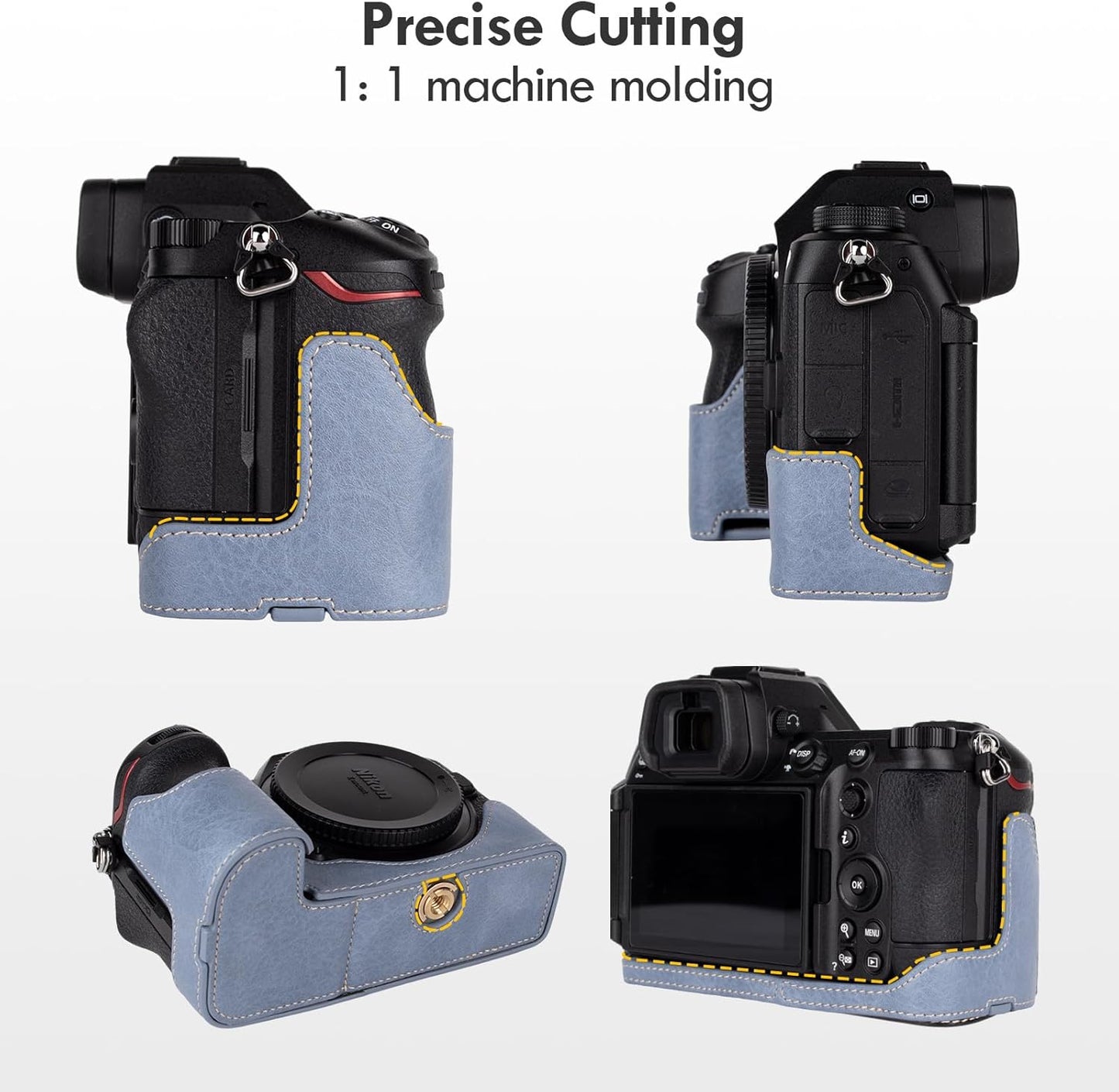 Z6III Z6 Z6 1/4"-20 Protective Camera Case for Nikon Mirrorless Camera,For III Half Case with Soft Microfiber Inner