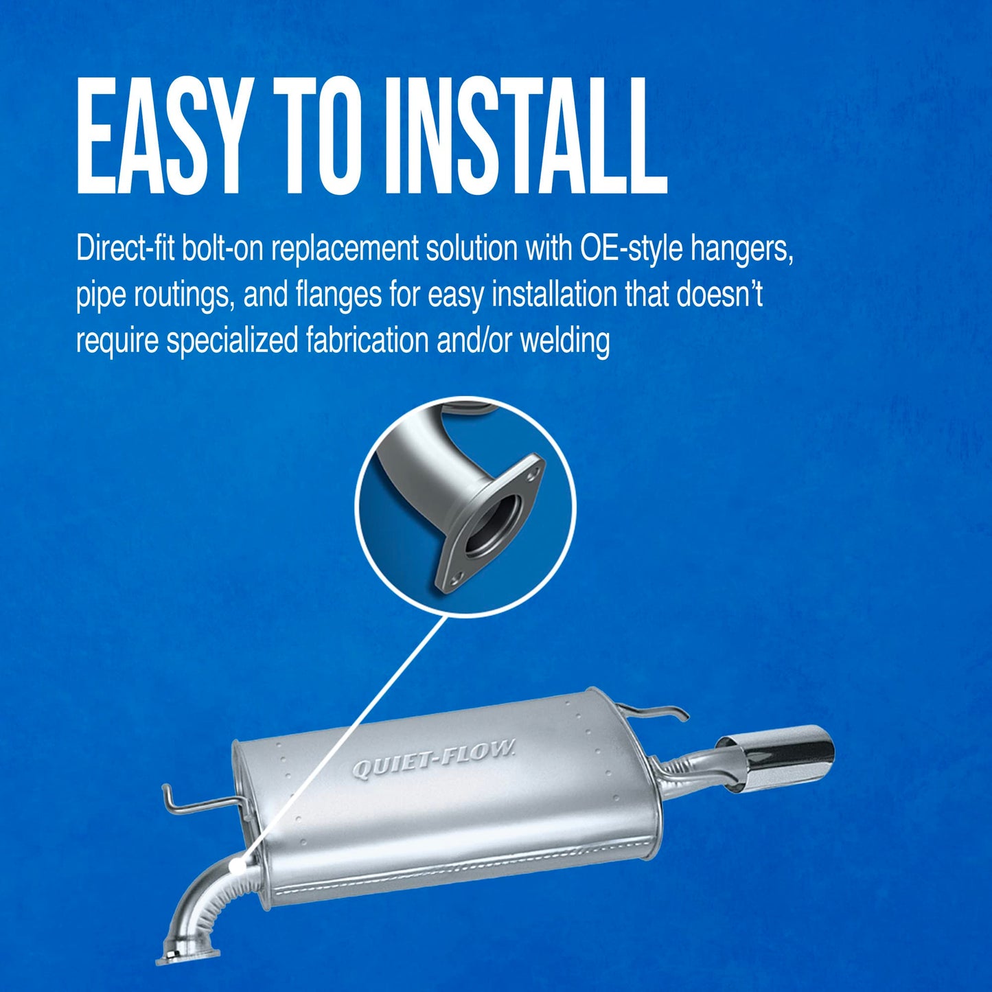 Walker Quiet-Flow SS 21244 Direct Fit Exhaust Muffler for Kia Sorento