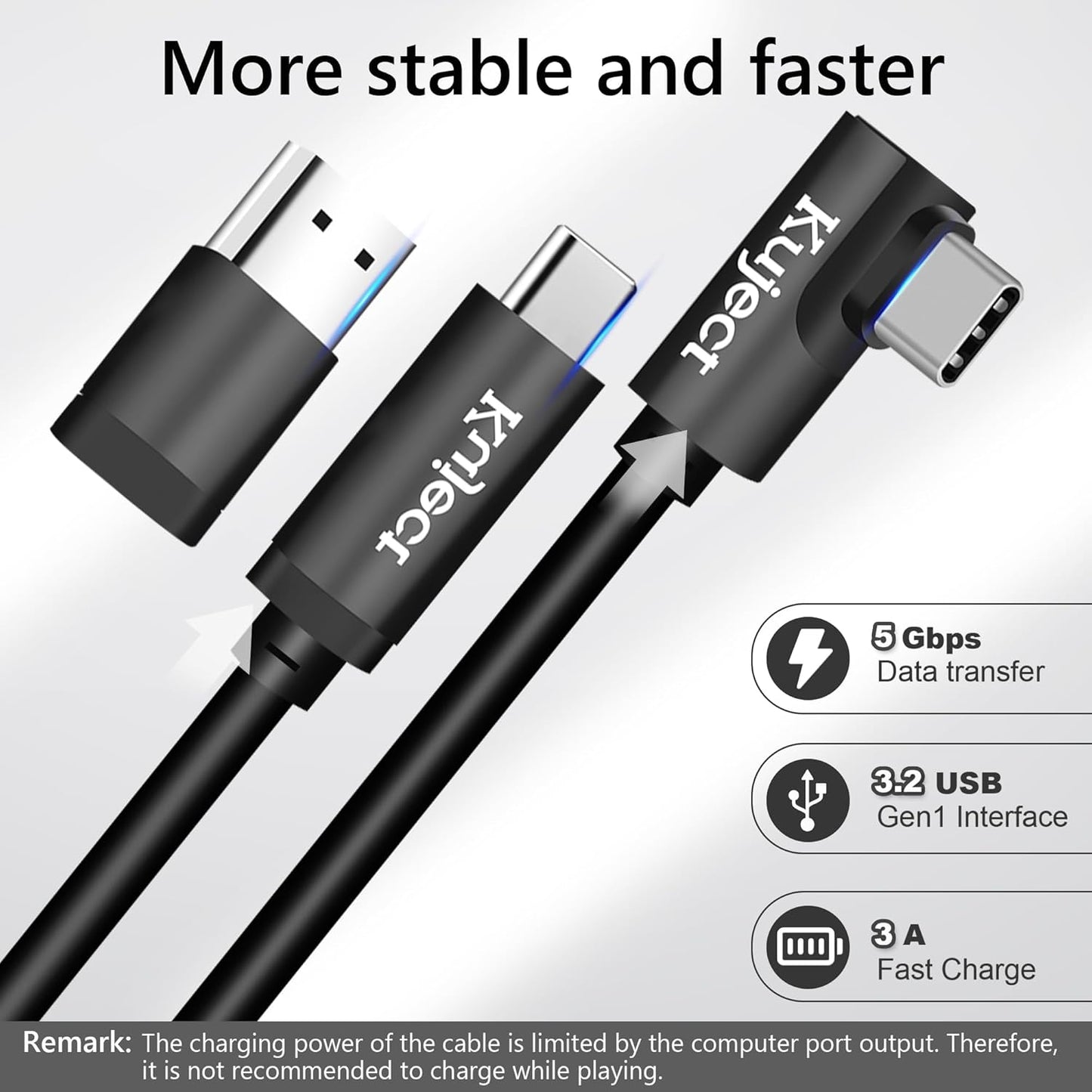 20FT 3S/3, 2/Pro, 4, Headset 3.0 Kuject Link Cable Compatible for Quest Quest Pico VR Accessories Cable for Rift