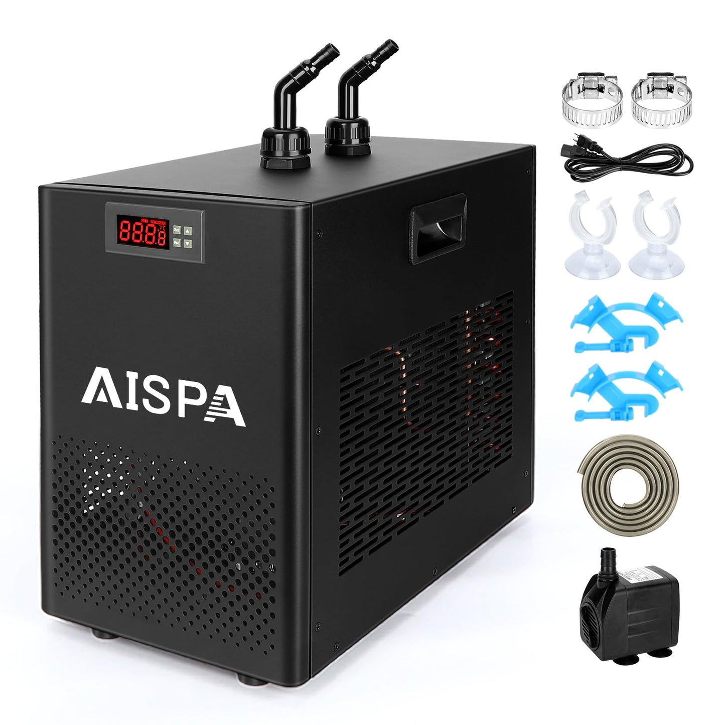 AISPA Aquarium Chiller 1/10 HP, 42GAL Fish Tank Water Chiller
