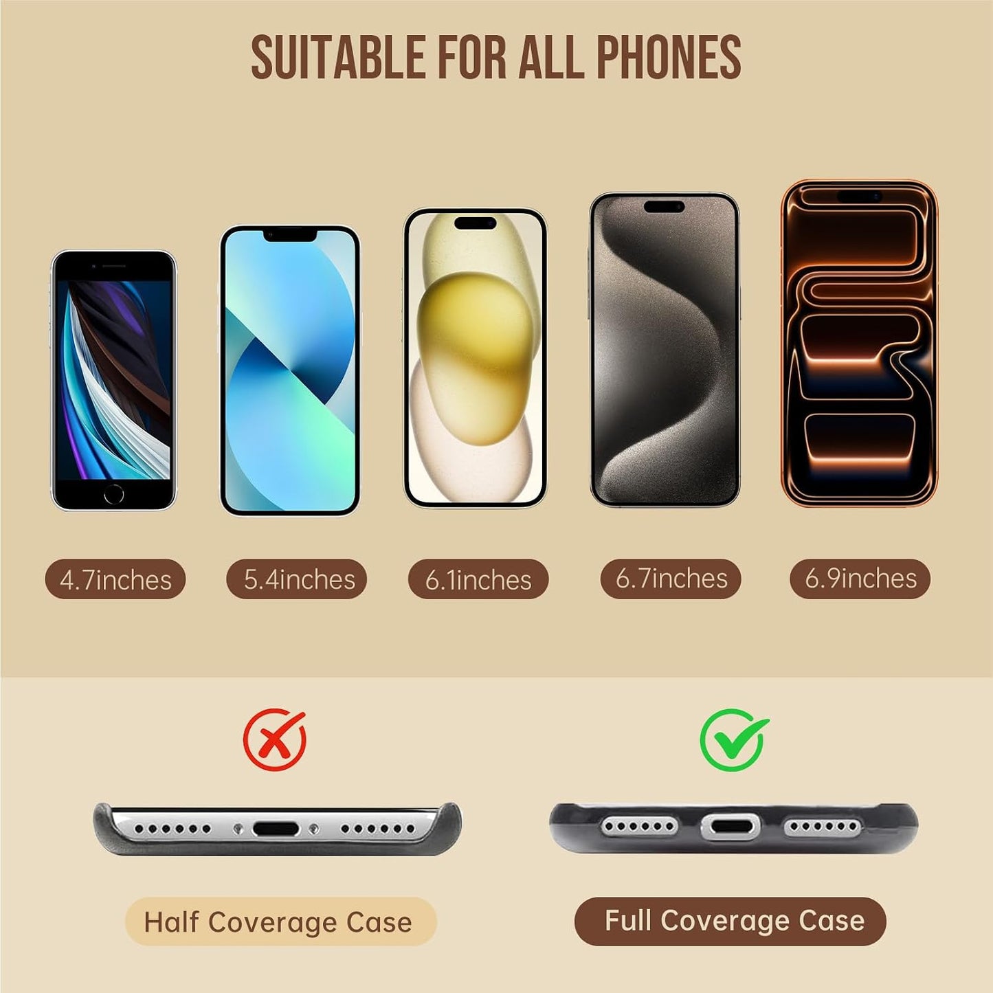 16 Dadanism Universal Phone Lanyard Crossbody, Metal Cell Phone Chain Crossbody Strap with Tether Tab, for iPhone