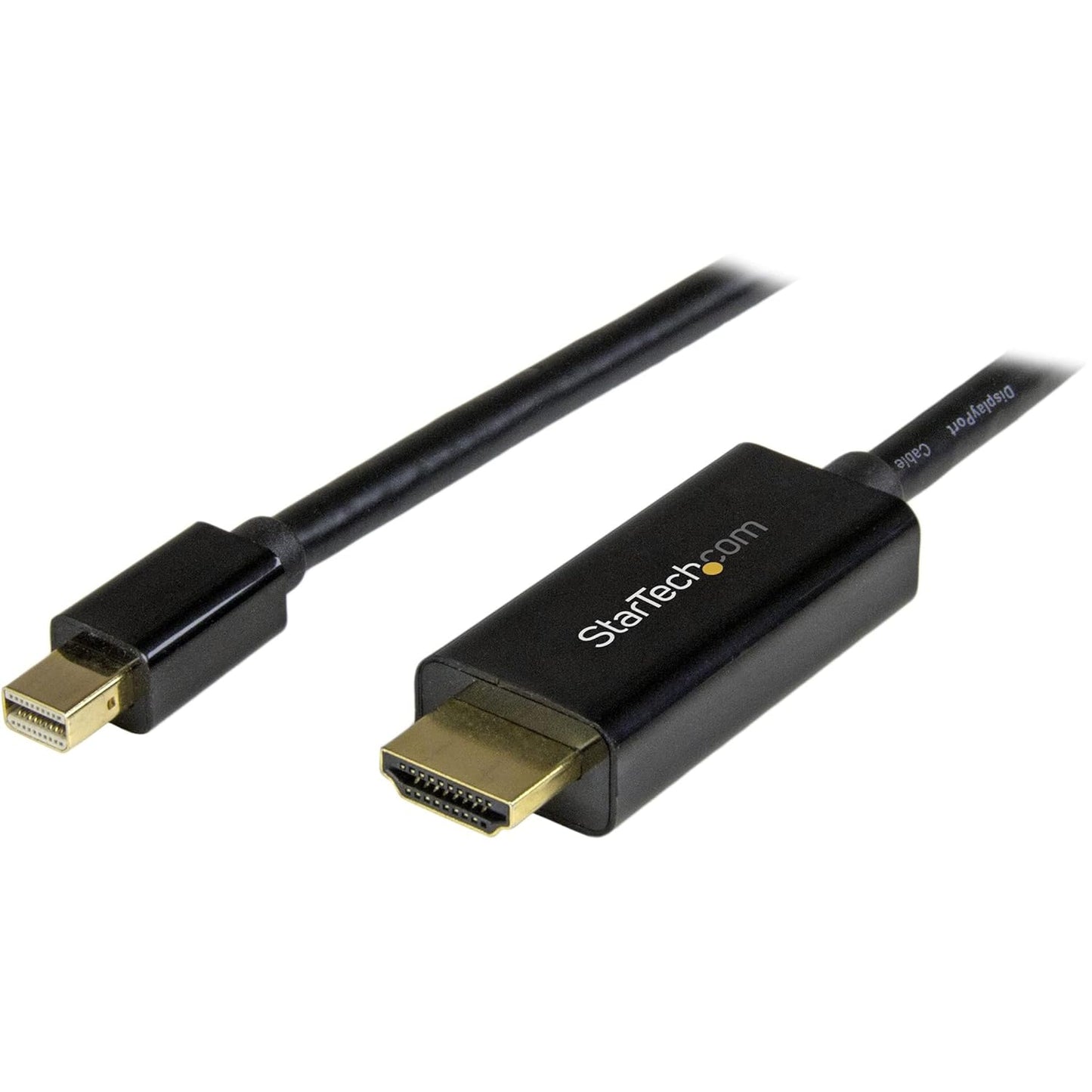 5 (15 4K 30Hz StarTech.com Mini DisplayPort to HDMI Adapter Cable - mDP to HDMI Adapter with Built-in Cable - Black - m