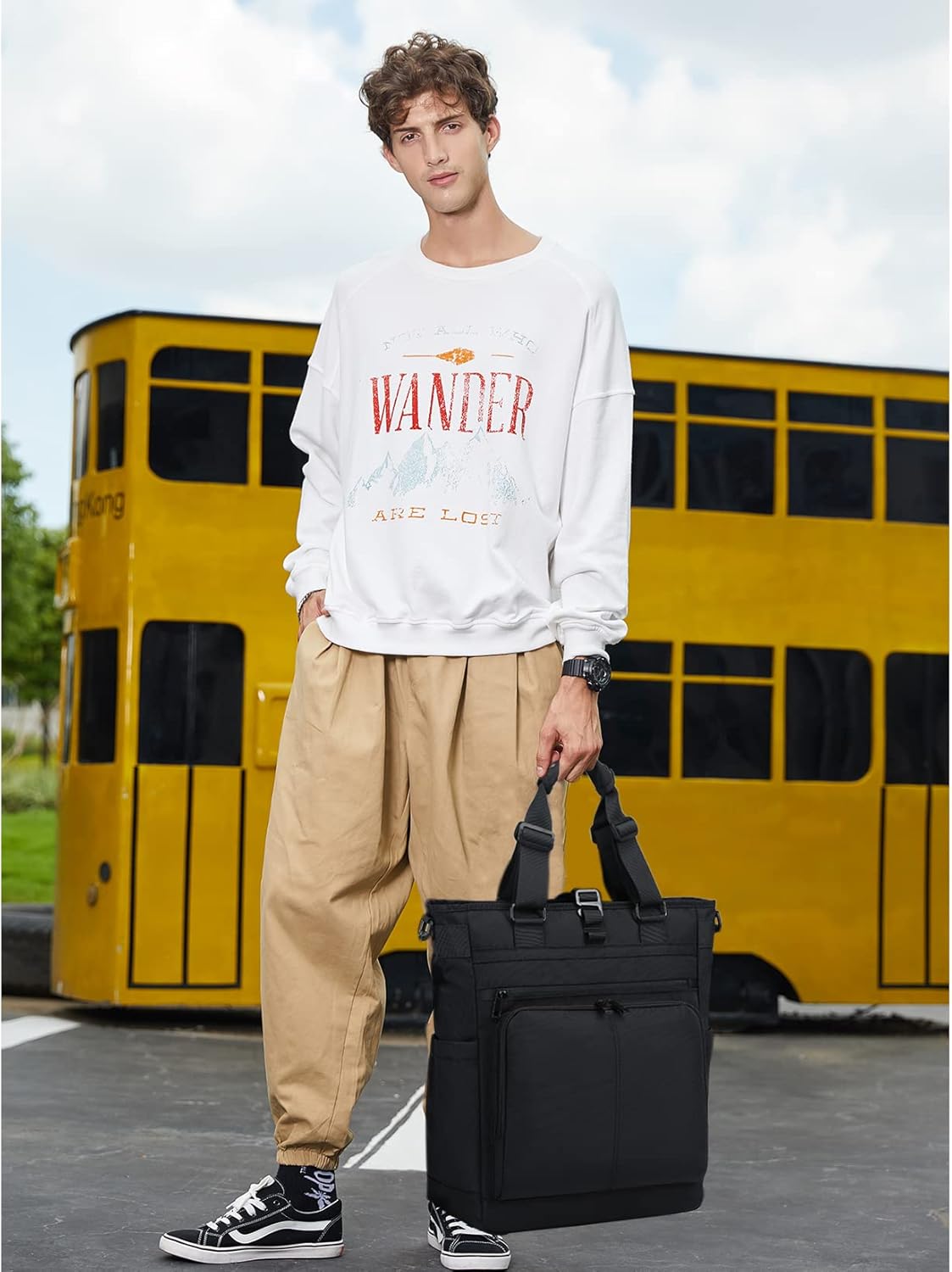 Backpack Backpack, 15.6" mygreen Tokyo Tote Messenger Convertible Tote Bag and Fits Laptop