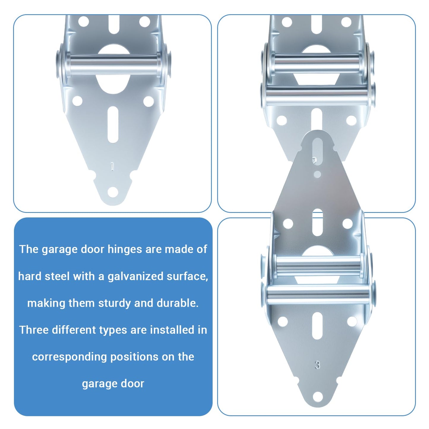 HOME MASTER HARDWARE Garage Door Hinge & Roller Tune Up Kit Garage Door Hardware Kit for 16 x 7 or 18 x 7 Door