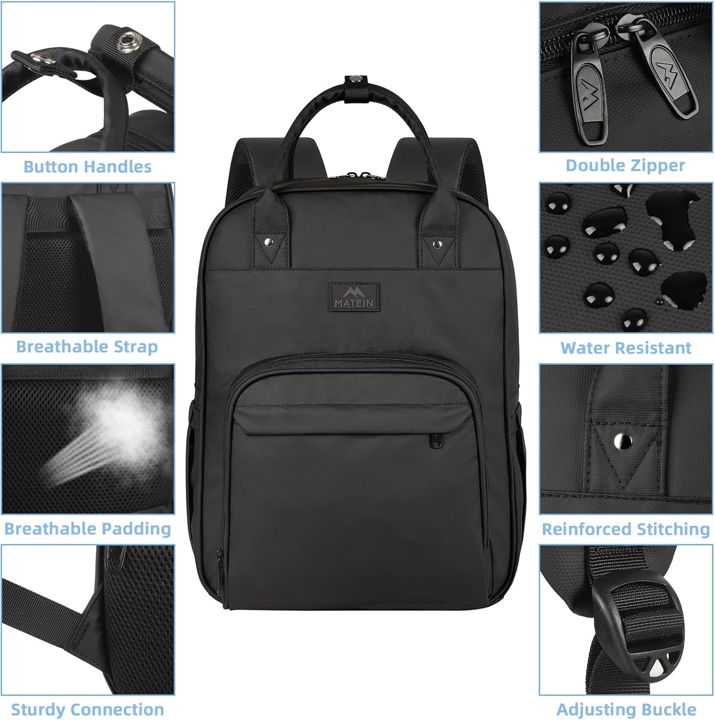 Backpack, 17 Inch Backpack MATEIN Nurse Extra Large Waterproof Laptop with Removable Organizer, Anti Theft Padded