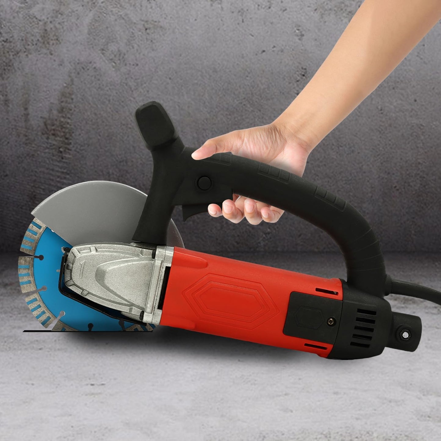 Electric Concrete Saw, 9 in Concrete Saw-Concrete Cut off Saw Wet Dry Concrete Saw Cutter 3000W Corded Circular Saw