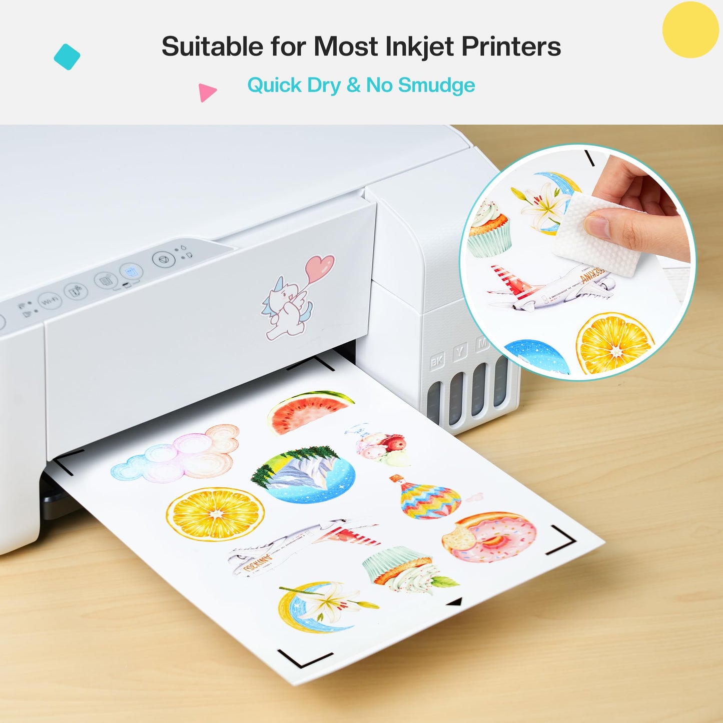 Likcut S41 Vinyl Cutter Machine with Printable Magnet Sheets for Inkjet Printer, 8.5"x11" Flexible Magnetic Paper Sheets for Create Custom Magnets, Photo Magnets, Fridge Magnets