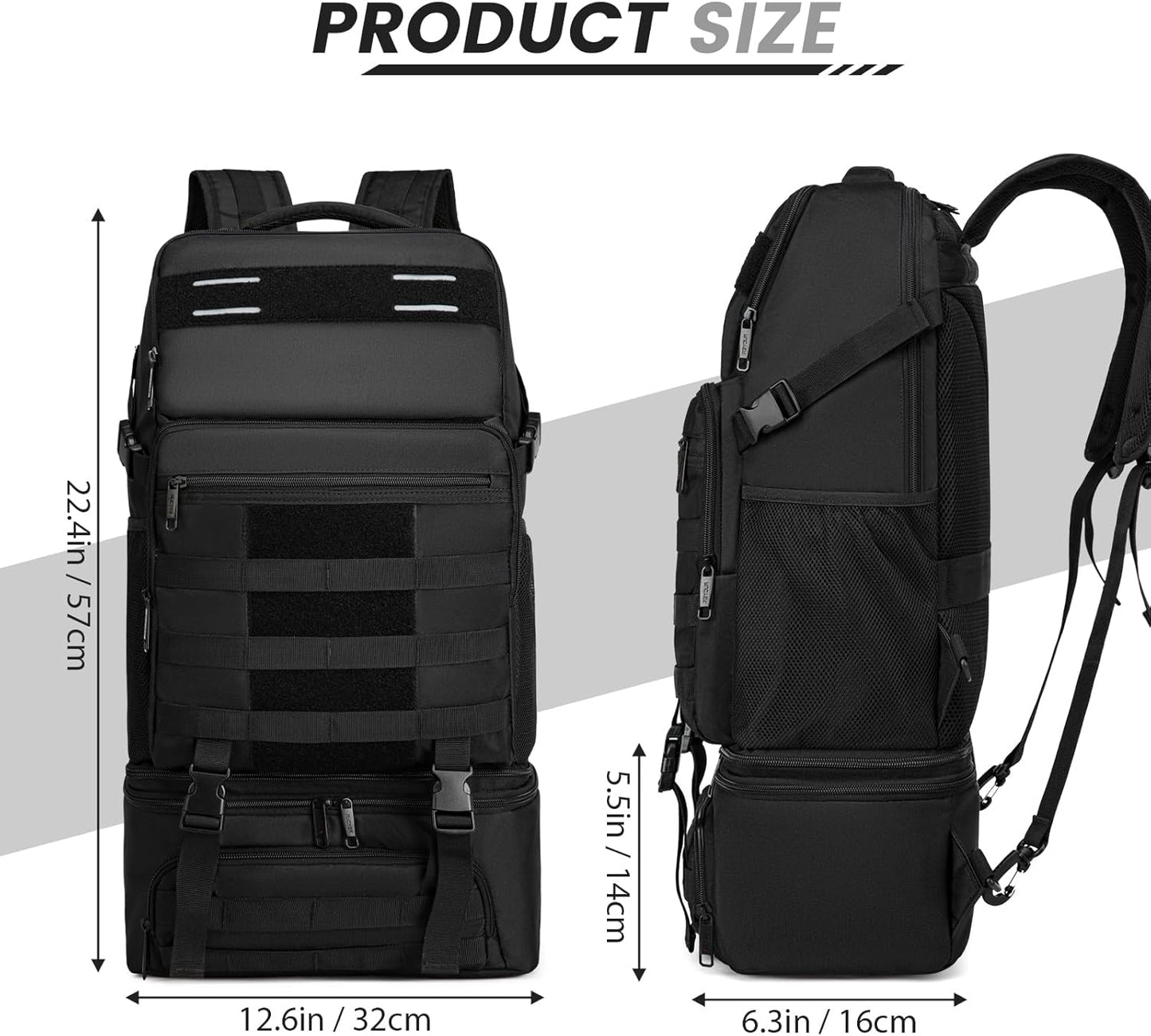 Backpack, Backpack 15.6 Inches Backpack RUCYEN Lunch Insulated Cooler Removable Lunch Box for Men Women, RFID Blocking