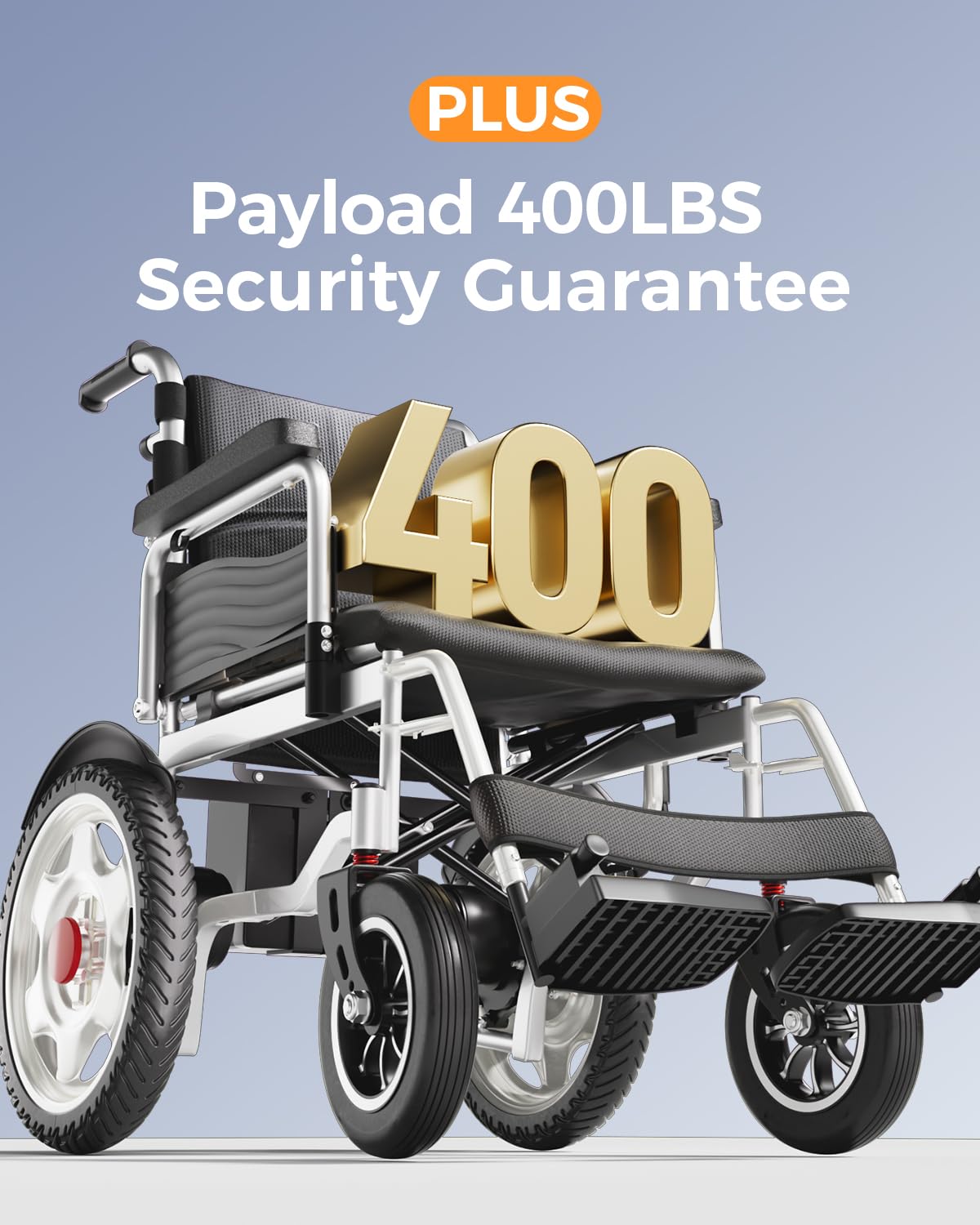 Electric Wheelchairs for Adults, 25+ Miles Long Travel Range, Foldable Motorized Wheelchair, Portable All-TerrainMotorized Wheelchair for The Elderly