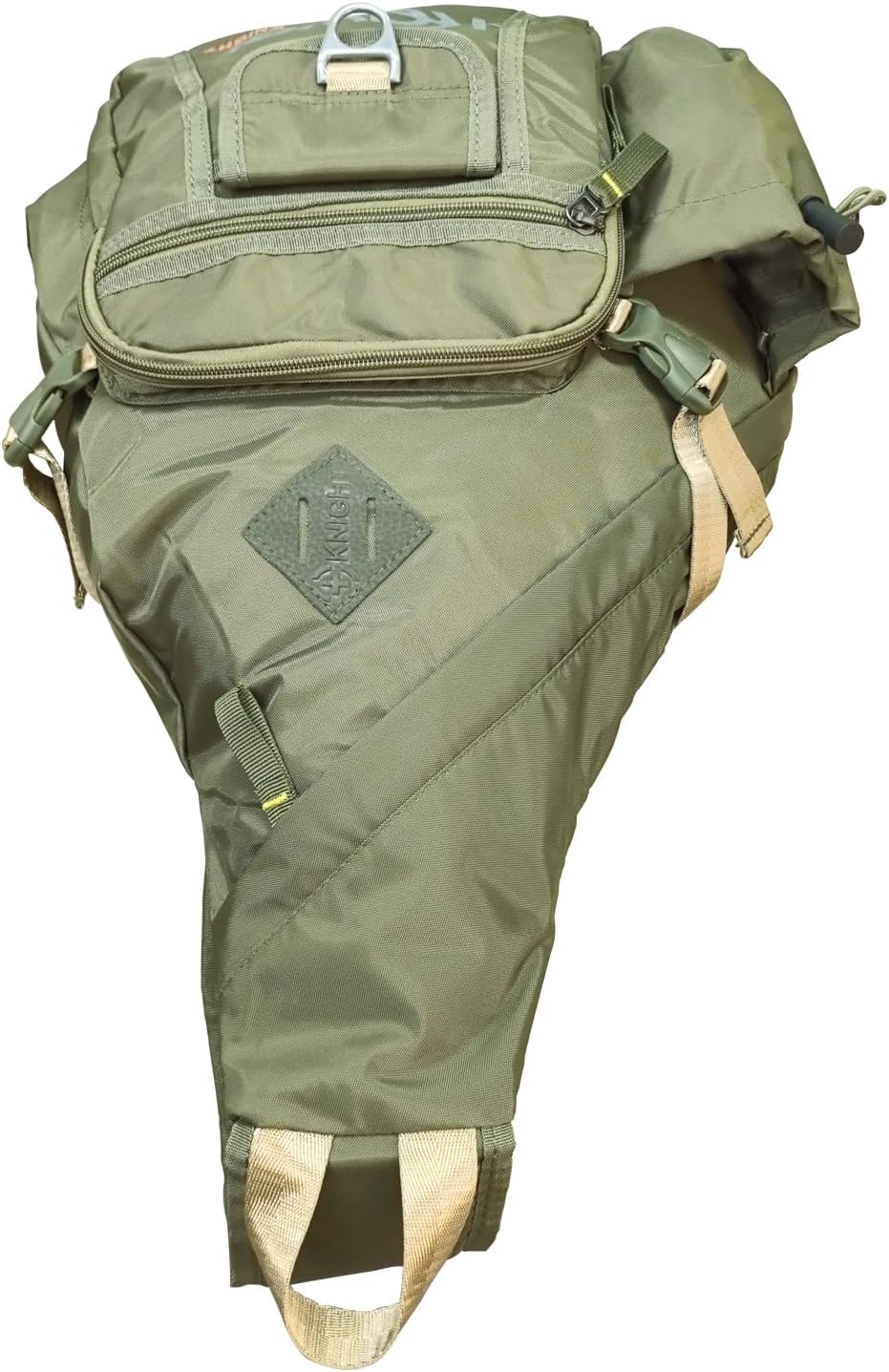 Backpack Large Sling Bag Laptop Cross Body Messenger Bag Shoulder Travel Rucksack (D- Army Green)