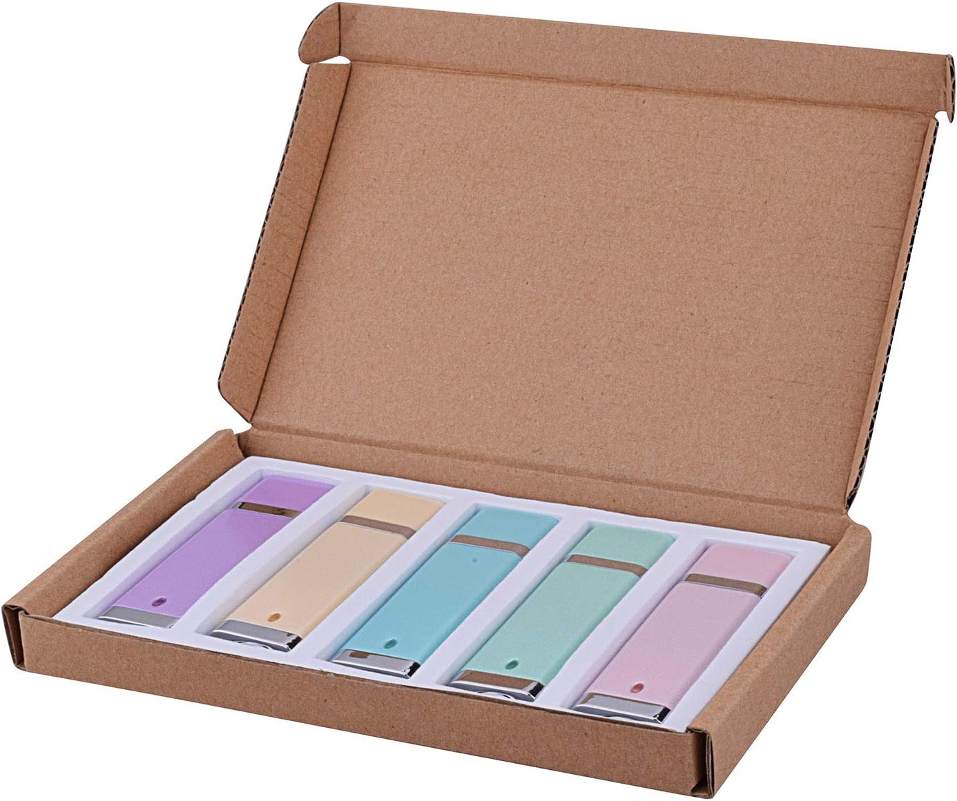 KOOTION 5 16GB 2.0 5 X Enamel USB Flash Drive Thumb Drives Memory Stick - Colors (Blue, Green, Pink, Purple, Yellow,)