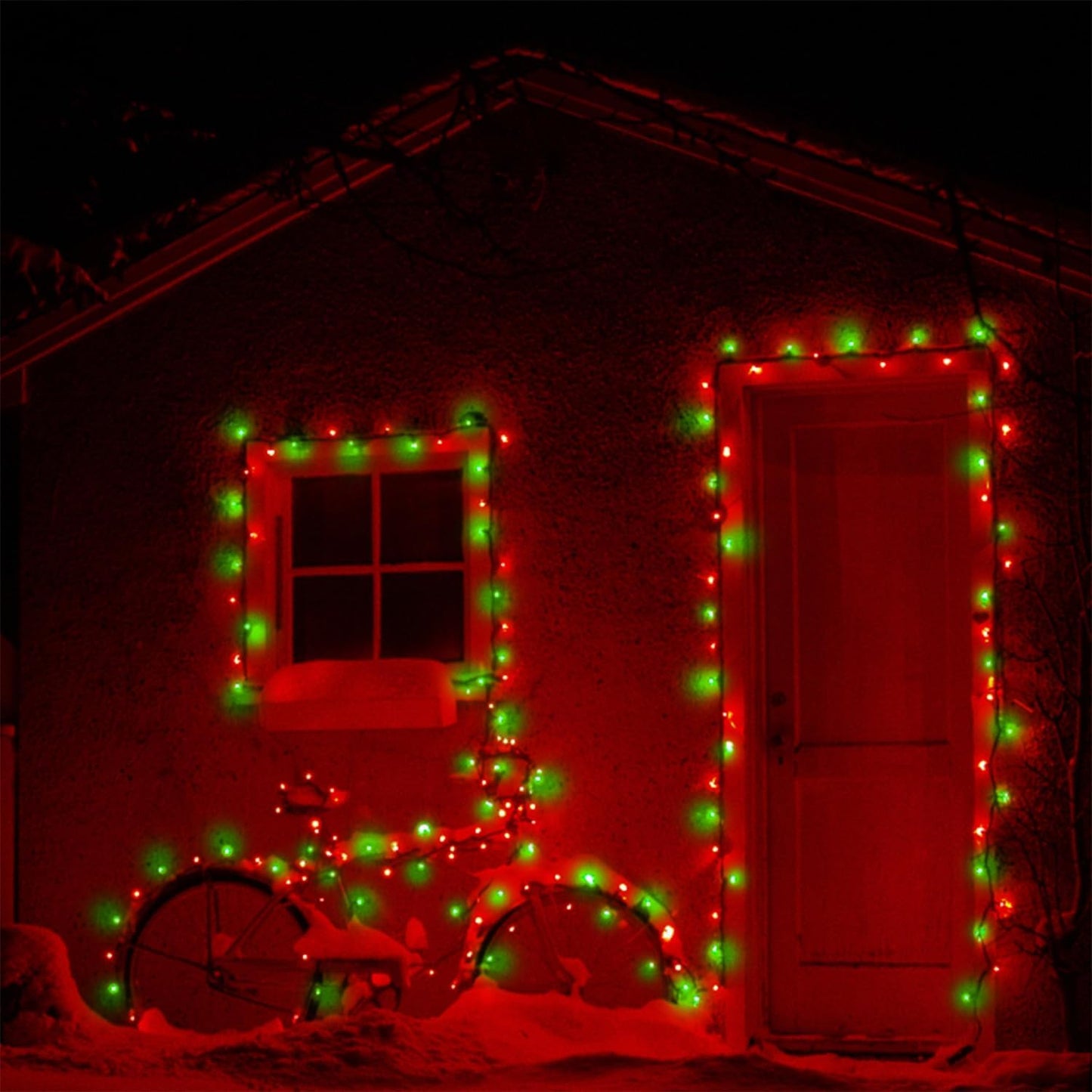 WATERGLIDE 1000 LED Christmas String Lights - 328 FT Waterproof Fairy Lights with Remote & 8 Modes | Red & Green