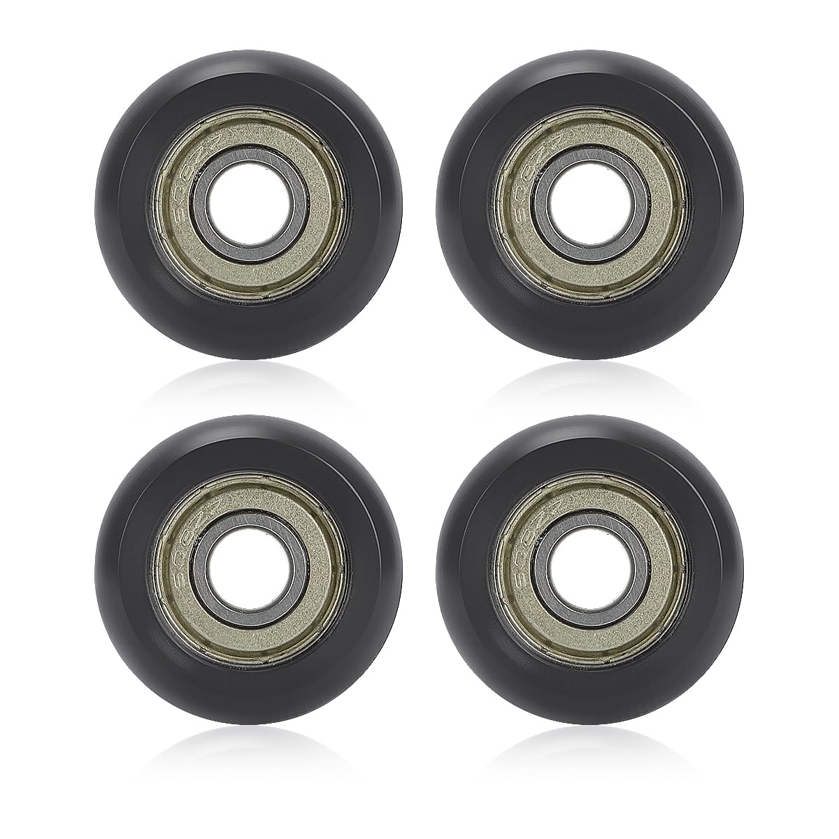 For Aero Pilates Reformer Replacement Roller Wheels, Set of 4 Easy to Install, Smooth & Quiet Glide,Black