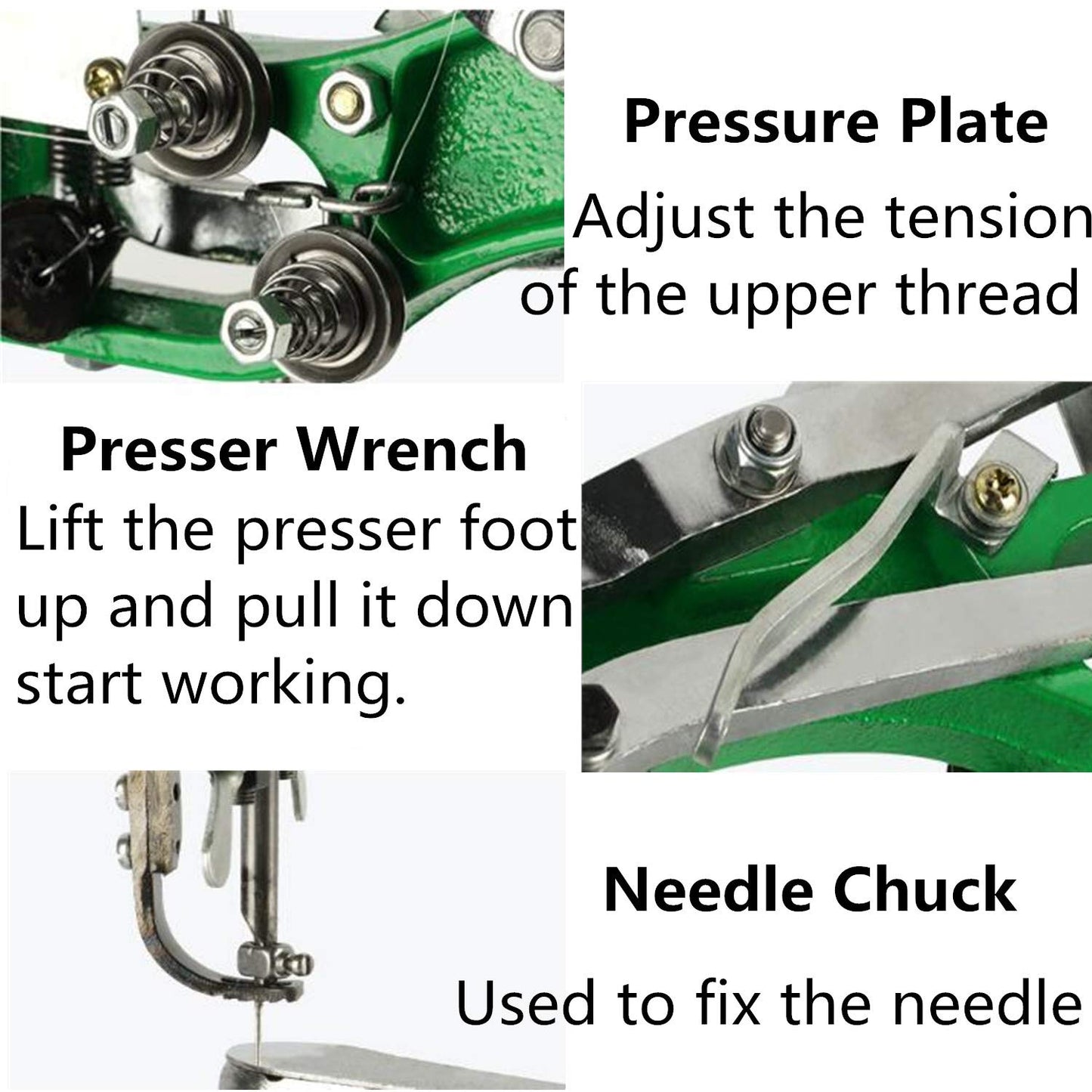 Fbshicung Hand Cobbler Shoe Repair Machine Dual Cotton Nylon Line Sewing Machine Manual Leather Machine Shoe Sewing Machine for Shoes/Upsolery/DIY Items
