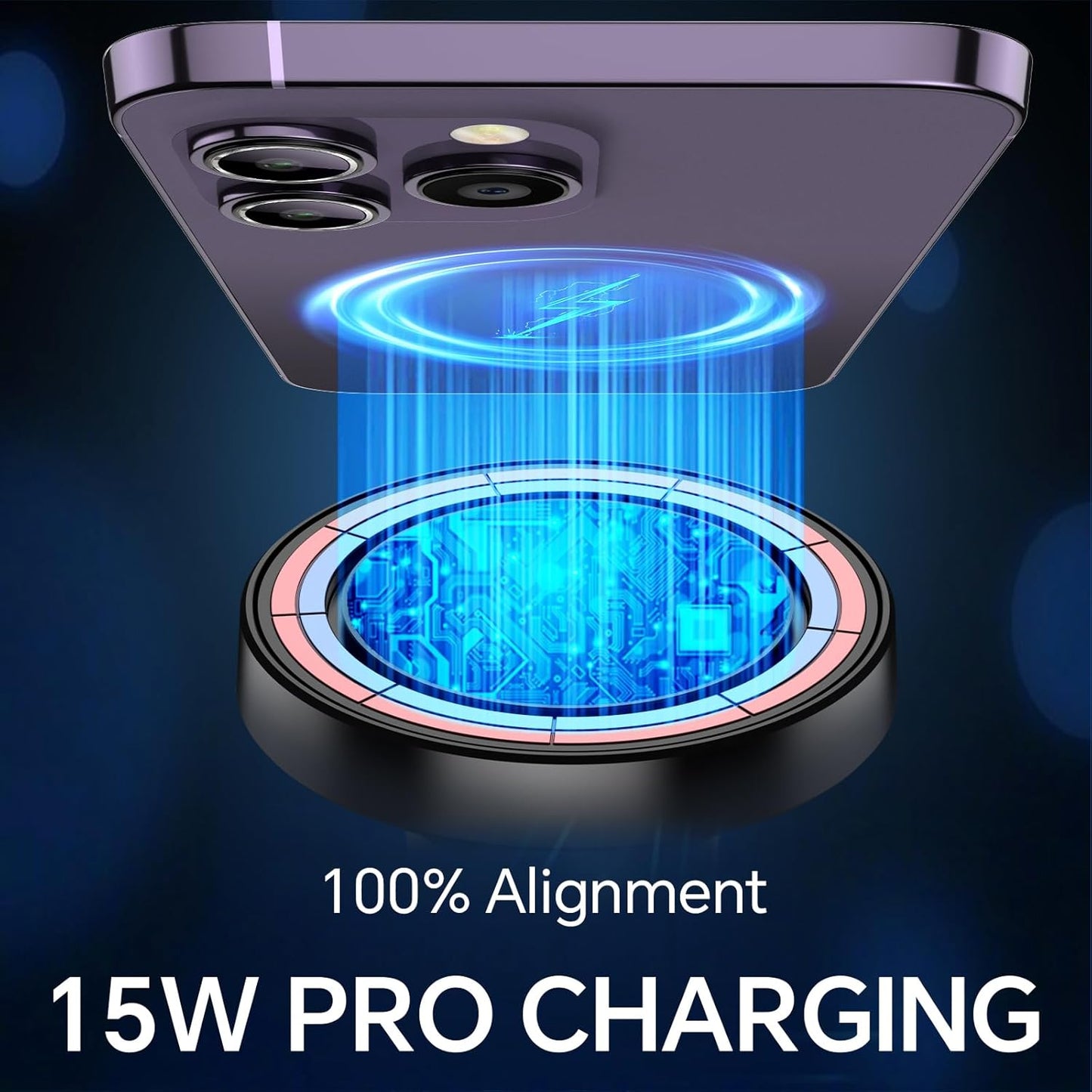 Coolpow 17 for MagSafe Car Mount ChargerUltra Magnet Magnetic Phone Holders for Your Car ChargerWindshield+Vent+Dash