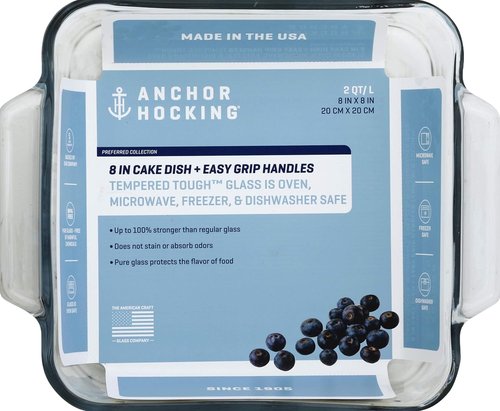 Anchor Hocking Casserole Dish - 2 Quart Clear Glass for Effortless Baking and Serving