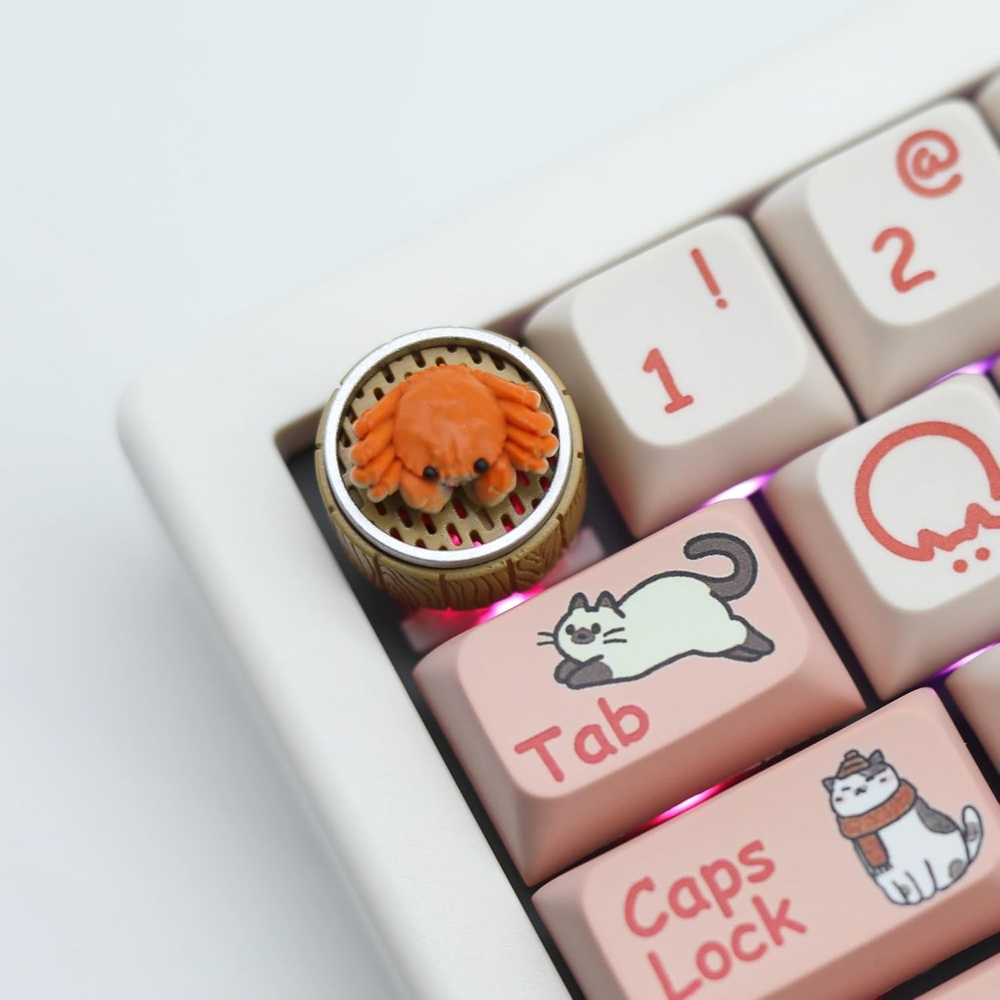 Cmokifuly 3D R4 Cute Keys Cute Custom Keycaps,ESC Key for Mechanical Keyboard OEM Profile Magnetic Interesting Keycaps