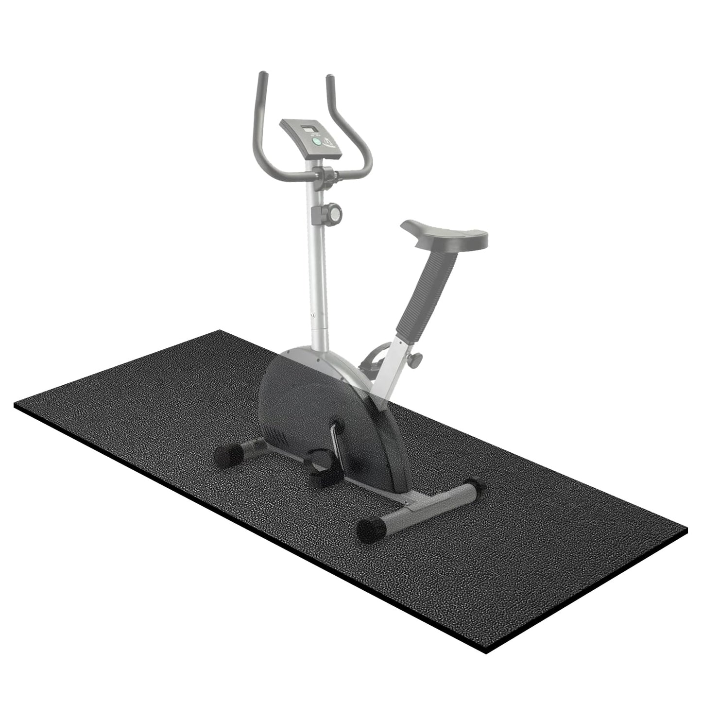 Treadmill Mat,60" x 30",6mm Thickness Exercise Equipment Mat for Carpet Hardwood Floors, Compatible with Walking Pad,Spin Bike,Elliptical Trainer,Rowing Machine