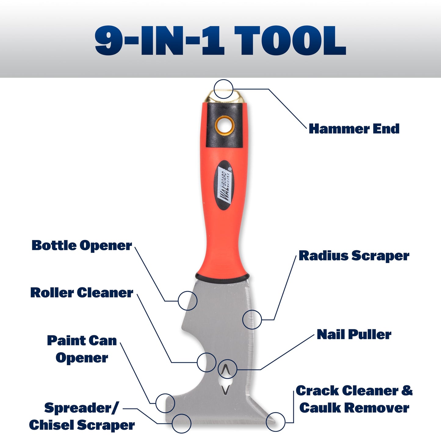 WAL-BOARD TOOLS Deluxe Drywall Finishing Tool Kit, Mud Pan, MultiTool, Taping Knife, Bucket Scoop, Saw, Mud Mixer, DTKFNSH2