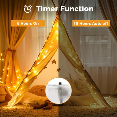 Btfarm 10FT Fairy Lights - 30 LED Battery Operated Twinkle Lights | Waterproof Copper Wire for Indoor/Outdoor Holiday Decor