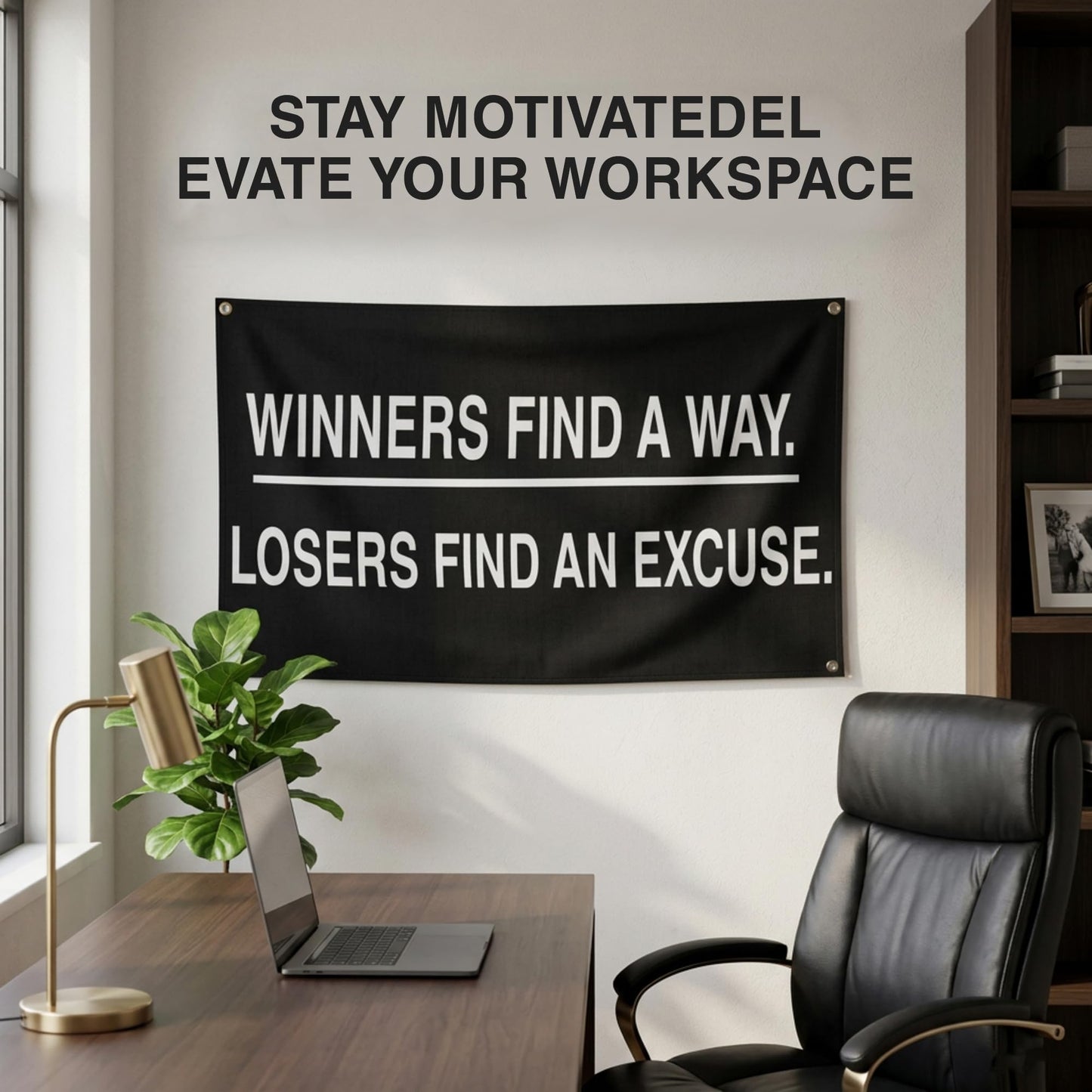Nobody Cares Work Harder Motivational Banners Kit Three Different Incentive Flags for Gym Office Garage Decor Indoor/Outdoor Poster Style Banner with 4 Grommets - Heavy-Duty 13oz Vinyl(3 x 5 FT)