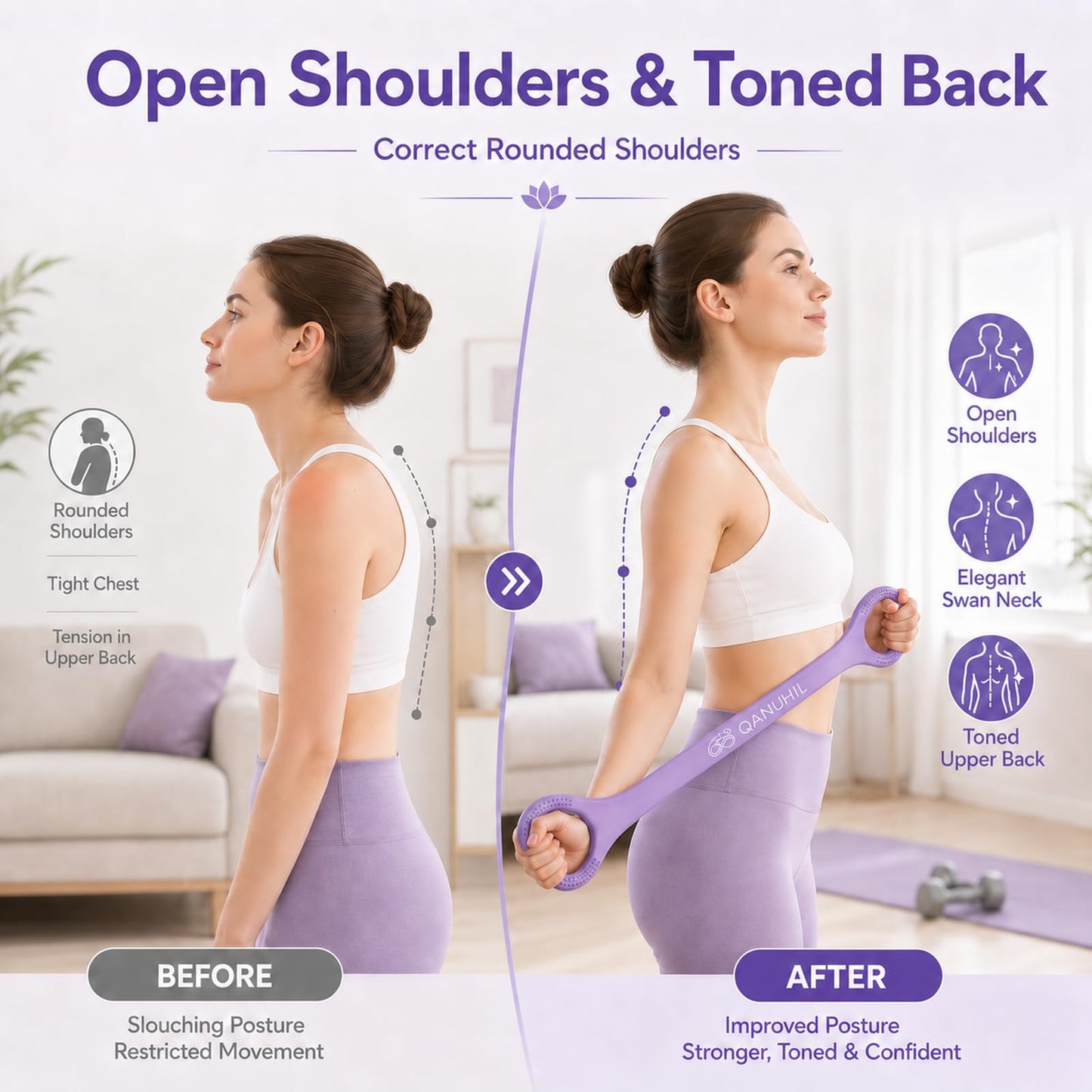 Figure 8 Resistance Bands with Handles Exercise Band for Women and Man Arm Workout Silicone Soft Grips Shaped 2026 New Non‑Slip Function Tension Rope Stretch Elastic Yoga Piztes Back Leg 2pc