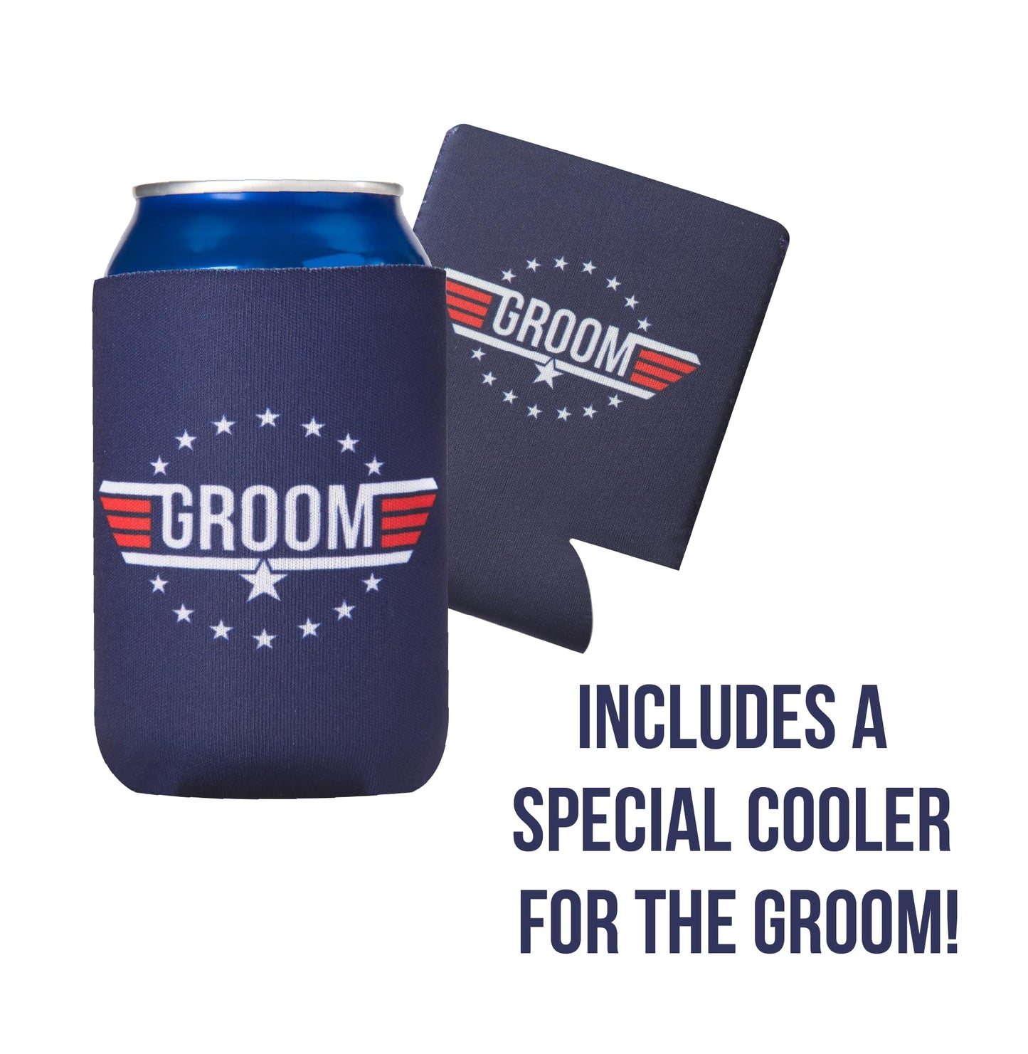 Bachelor Party Favors Can Coolers (12 pack) Groomsman Gift for Wedding I Team Groom Gifts | Wedding Party Favors