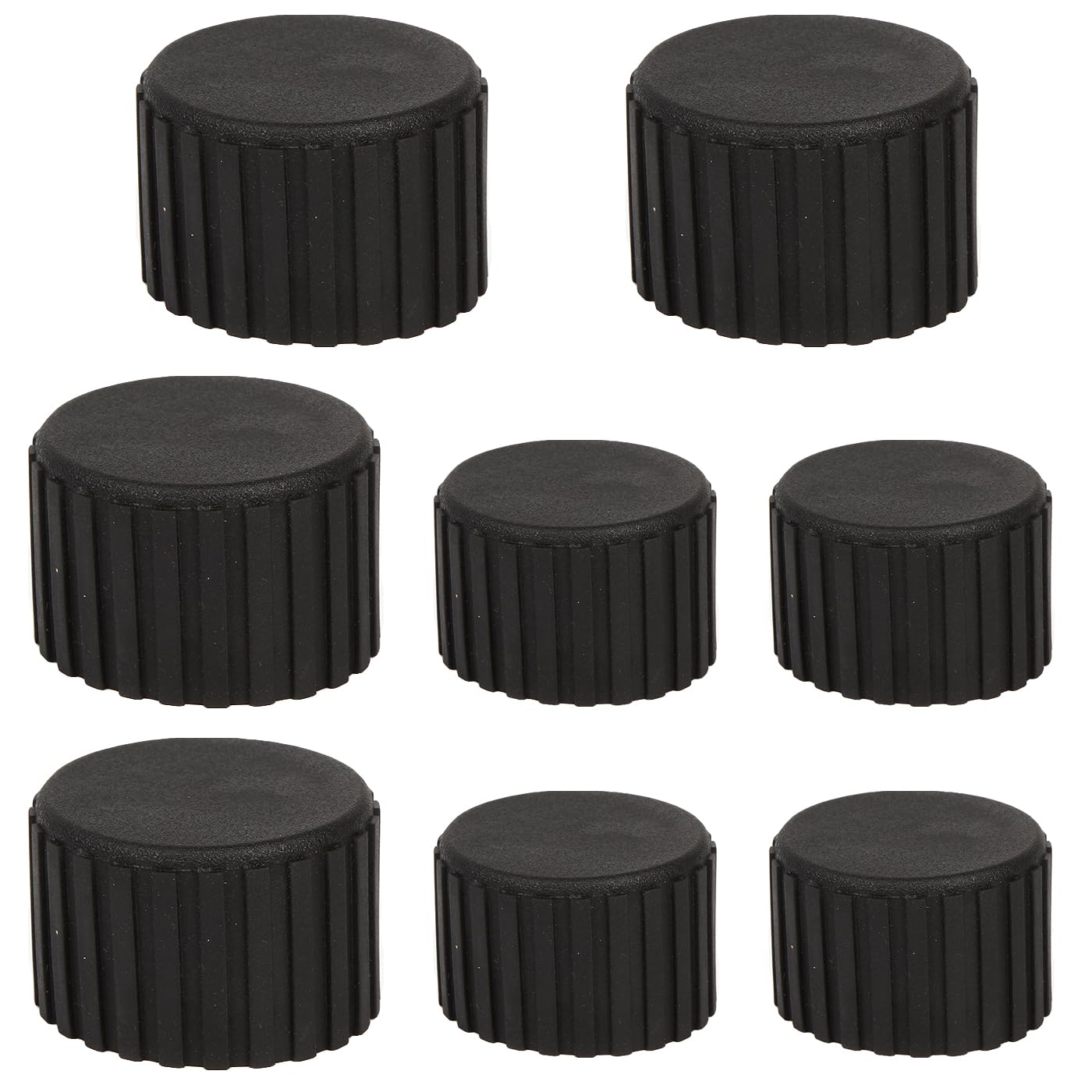 SquEqu 8 Pack Weight Bench End Caps Replacement Exercise Steppers Foot Tips Rubber Covers Floor Protector for Stair Stepper Elliptical Machine Recumbent Bike Recumbent Exercise Bike Stationary Bike