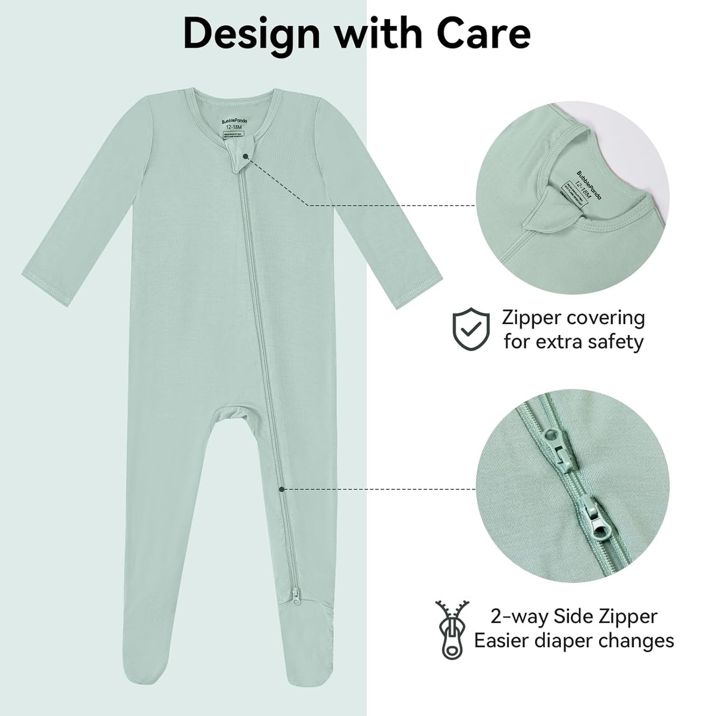 Okayinn BubblePanda Sleep Sack & Baby Onesie Set | Ideal for 6-12 Months Infants