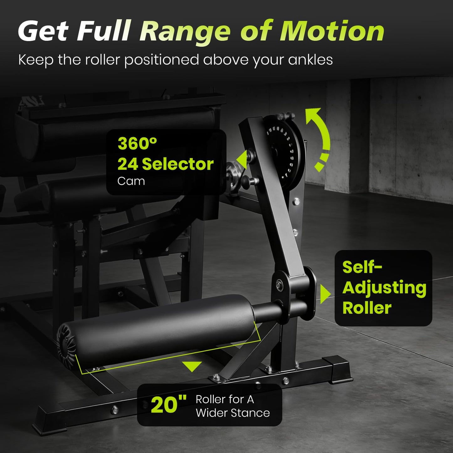 LIONSCOOL Leg Extension and Curl Machine, 600lbs Adjustable Seated Leg Extension and Hamstring Curl Bench, 2" Plate Loadable Lower Body Exercise Cable Equipment for Home Gym, Barbell Clips Included