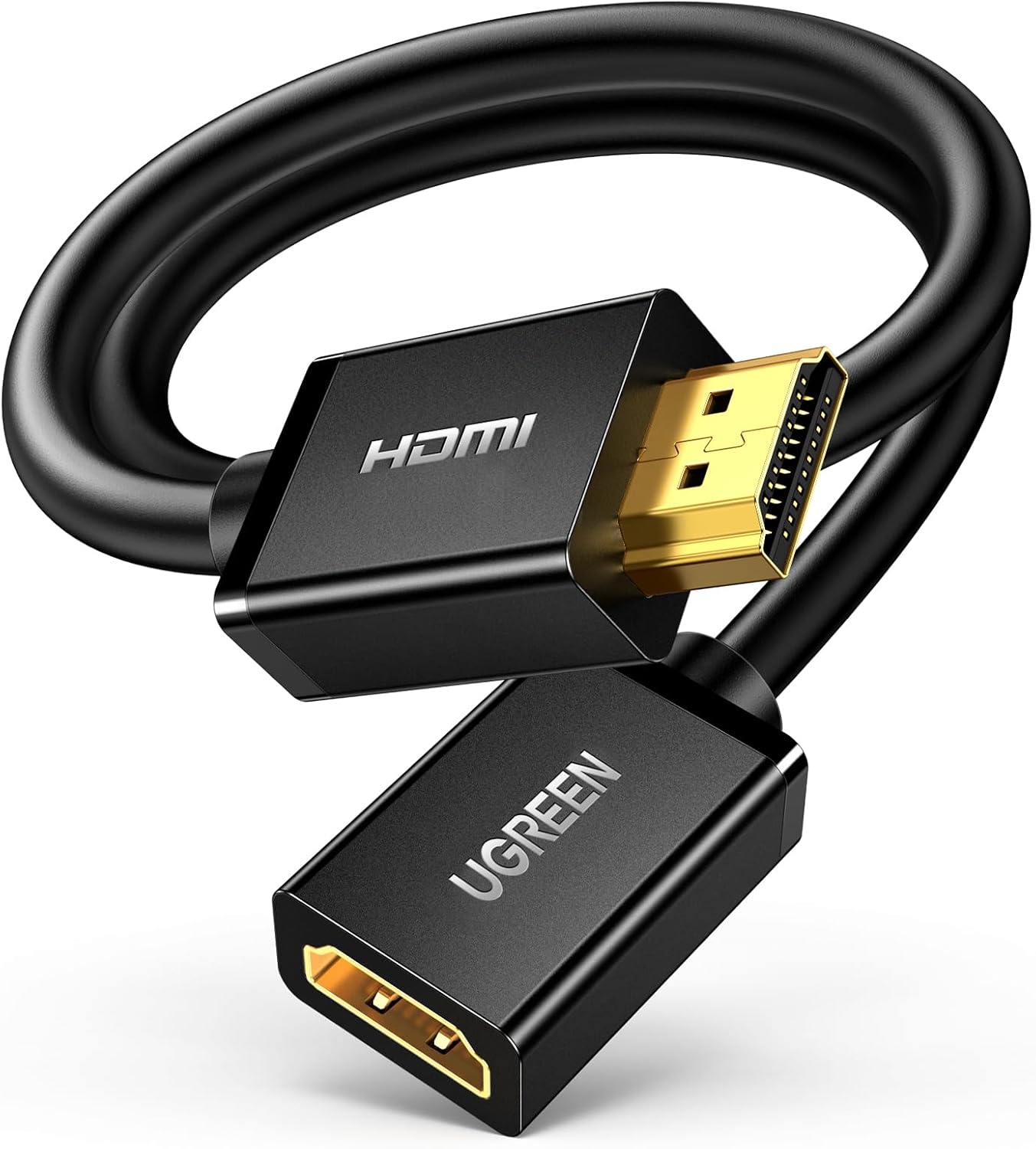 4K 16FT PS5 PS4 UGREEN HDMI Extension Cable HDMI Extender Male to Female Adapter Cord Compatible with Roku TV Stick
