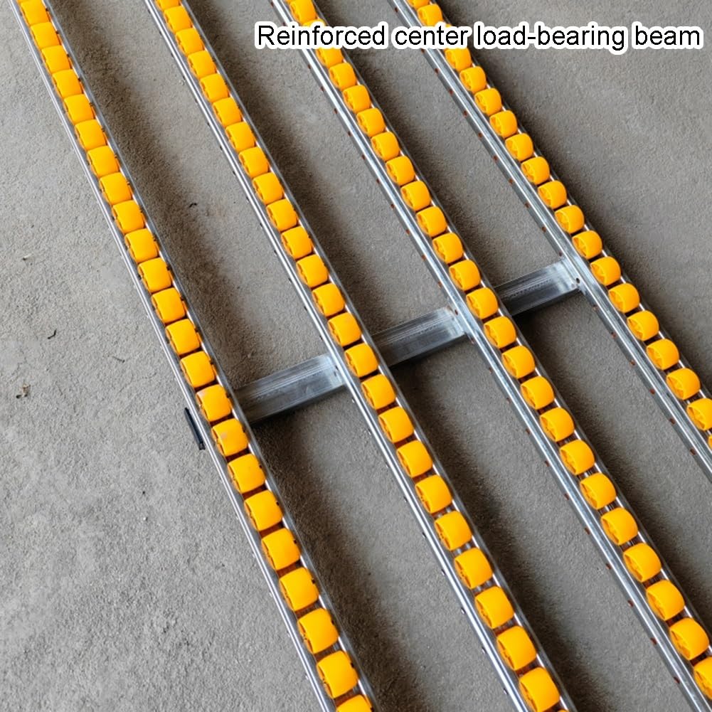 Light-Duty Roller Conveyor Slides, 11.8x47.2in ABS Plastic Unloading Pulley for Factories & Warehouses, Collapsible Design for Easy Transport and Setup