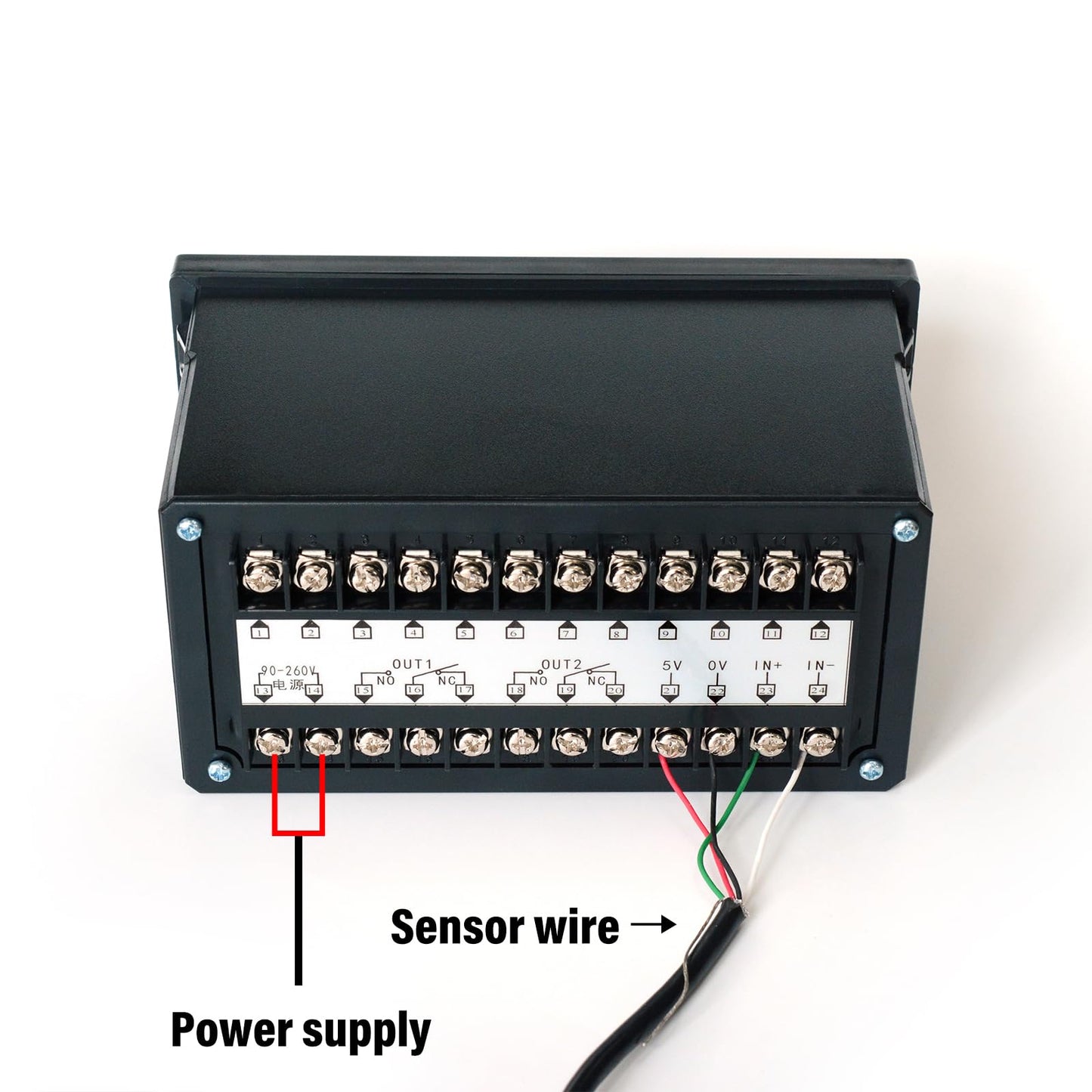 Load Cell Sensor with Indicator Display,Compression Force Weight Pressure Scale Sensor Two Sets of Relay Outputs Peak Recording (0-20KG with Indicator)