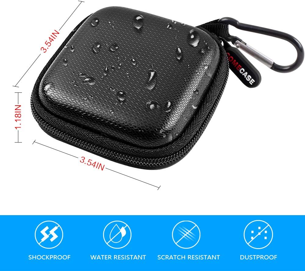 Comecase A-SKU-0485 Chip Card Reader Scanner Case, Hard Carrying Bag Holder Fits Square Contactless Reader with USB