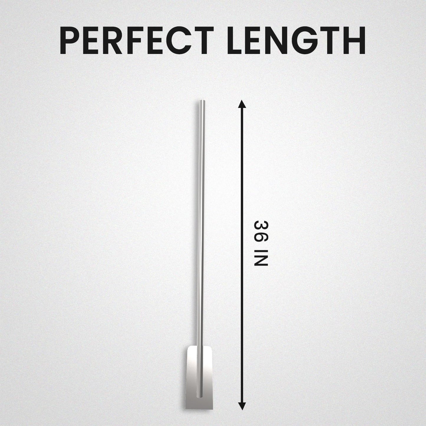 Quality Industries 36 Inch Stainless Steel Mixing Paddle Heavy Duty Commercial Stirring Tool for Large Stock Pots Brewing Catering Outdoor Cooking Durable Long Handle Professional Kitchen Utensil