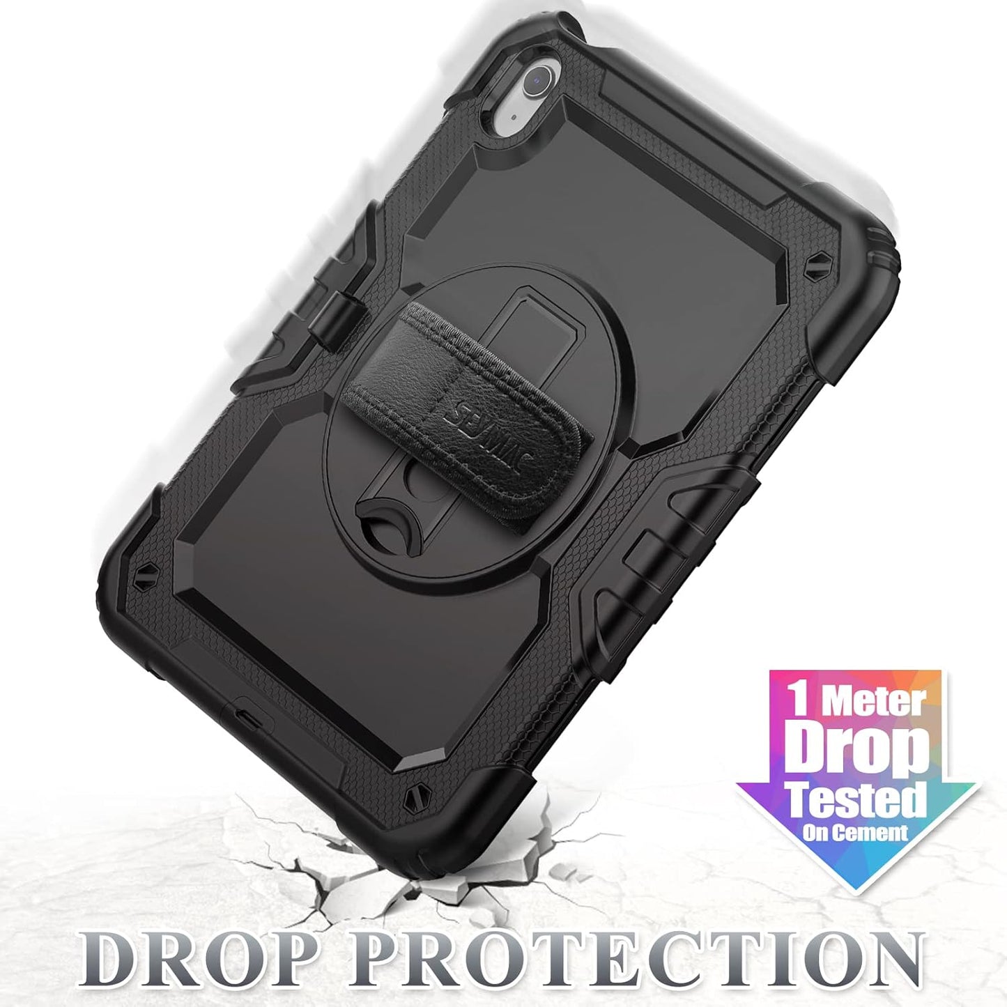 SEYMAC stock (A16) 11th/10th 11''/10.9'' 2025/2022, &360 Case for iPad Generation Full-Body Drop Protection Case