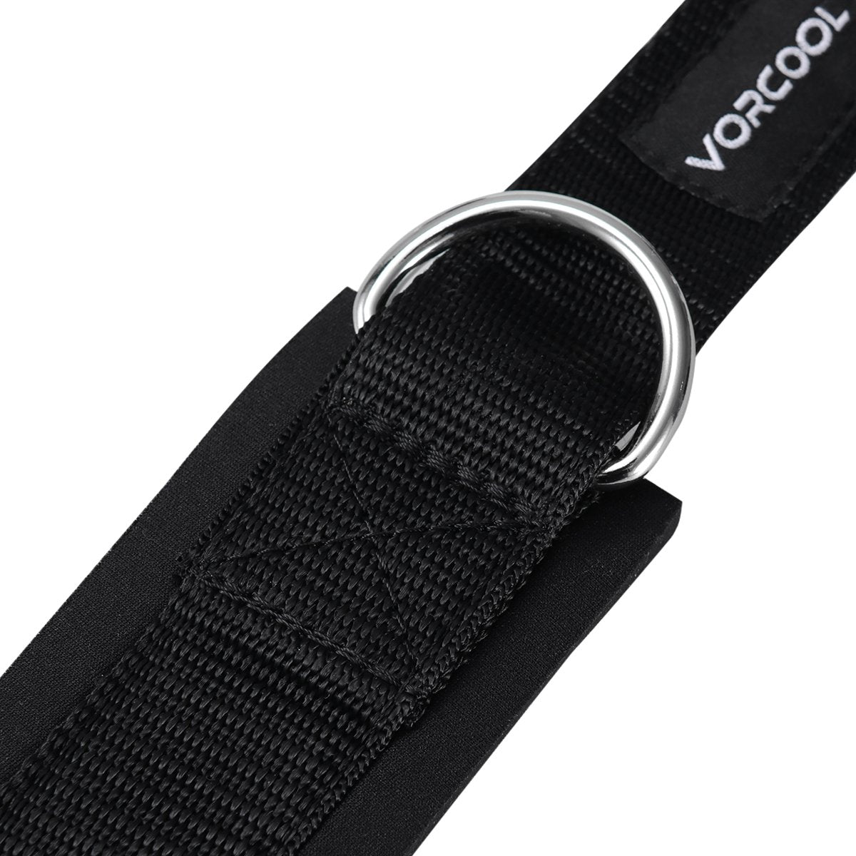 VORCOOL Ankle Straps for Cable Machines Weightlifting Gym Workout Fitness Double D-Ring Neoprene Padded Ankle Cuffs for Legs, Abs and Glute Exercises Fits for Men&Women with Carry Bag 2PCS